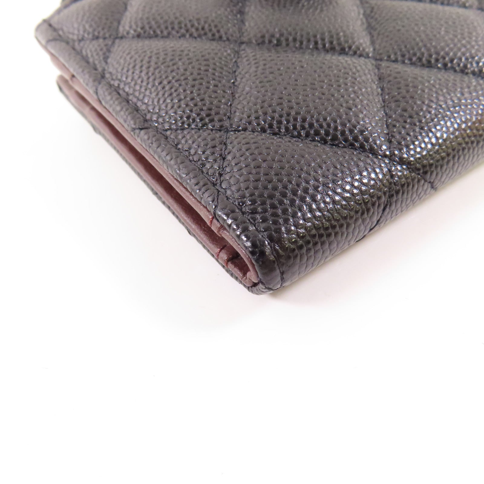CHANEL 牛皮皮革Wallet金扣錢包
