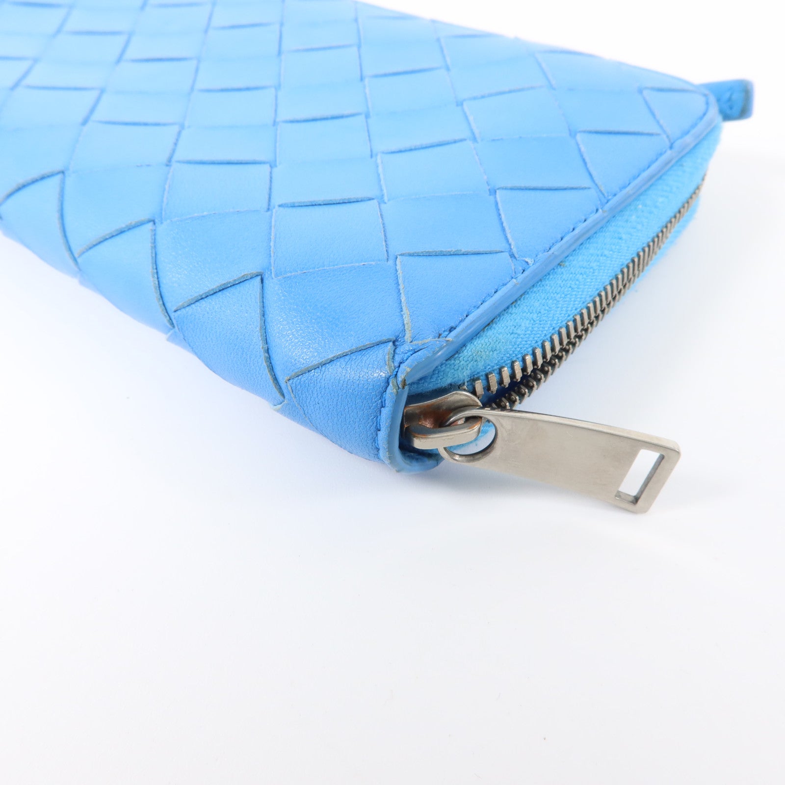 BOTTEGA VENETA 羊皮皮革Long Wallet銀扣長錢包