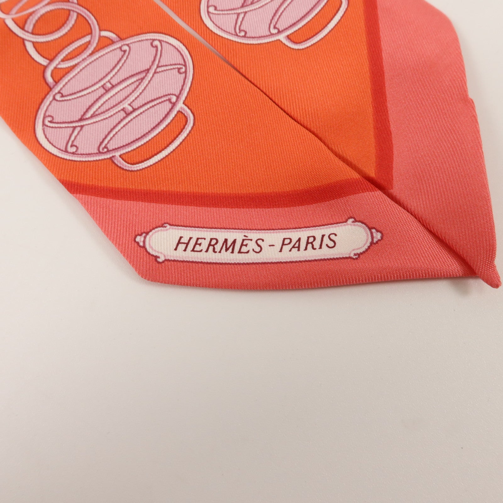 HERMES 絲質Twilly絲巾
