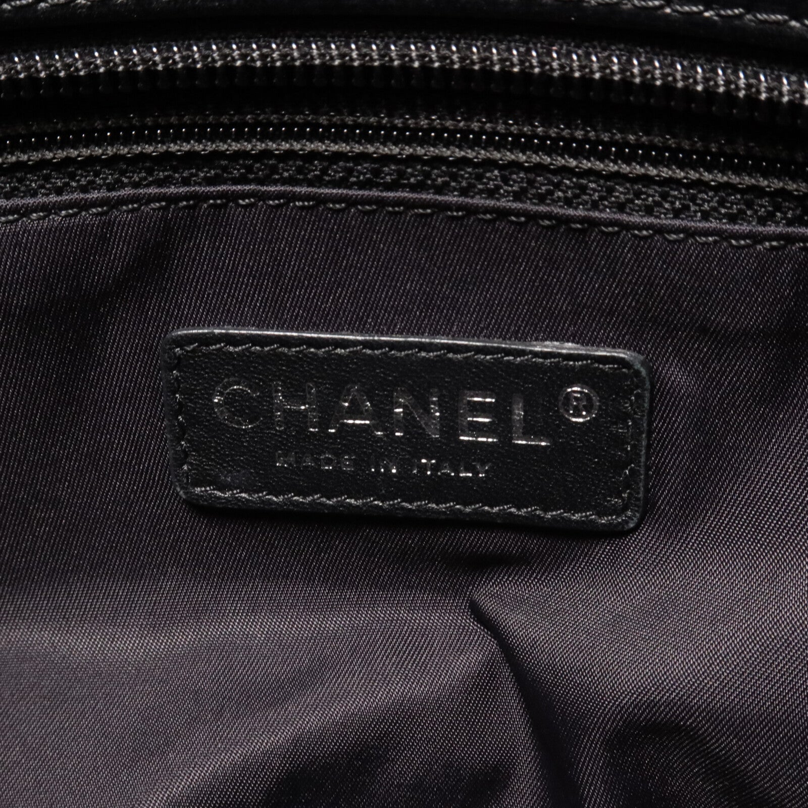 CHANEL 牛皮皮革/塗層帆布Paris Biarritz Tote手挽袋