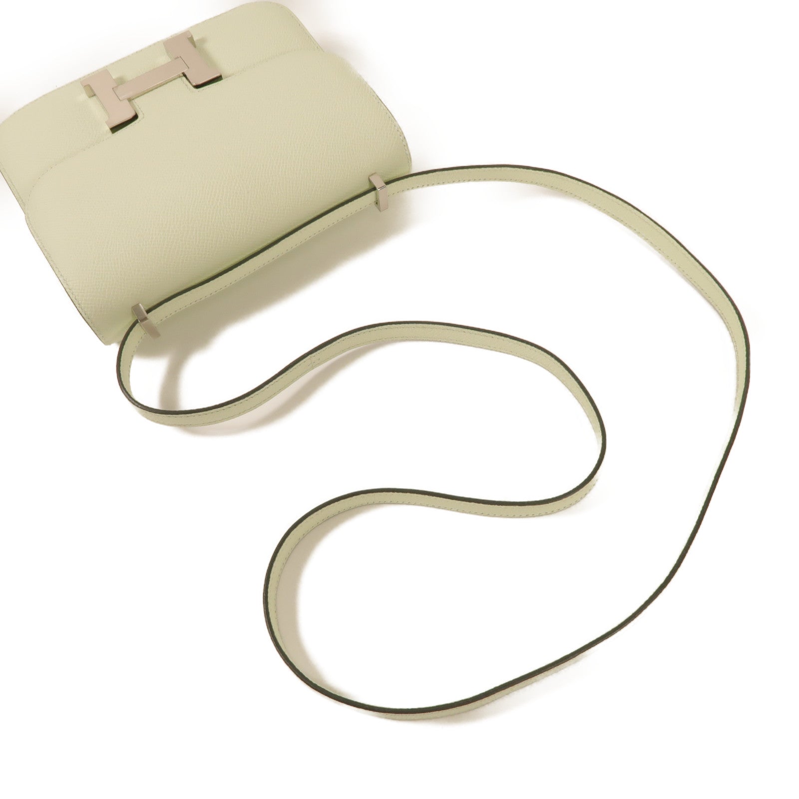 HERMES Epsom皮革Constance III 18肩背袋Vert Fizz