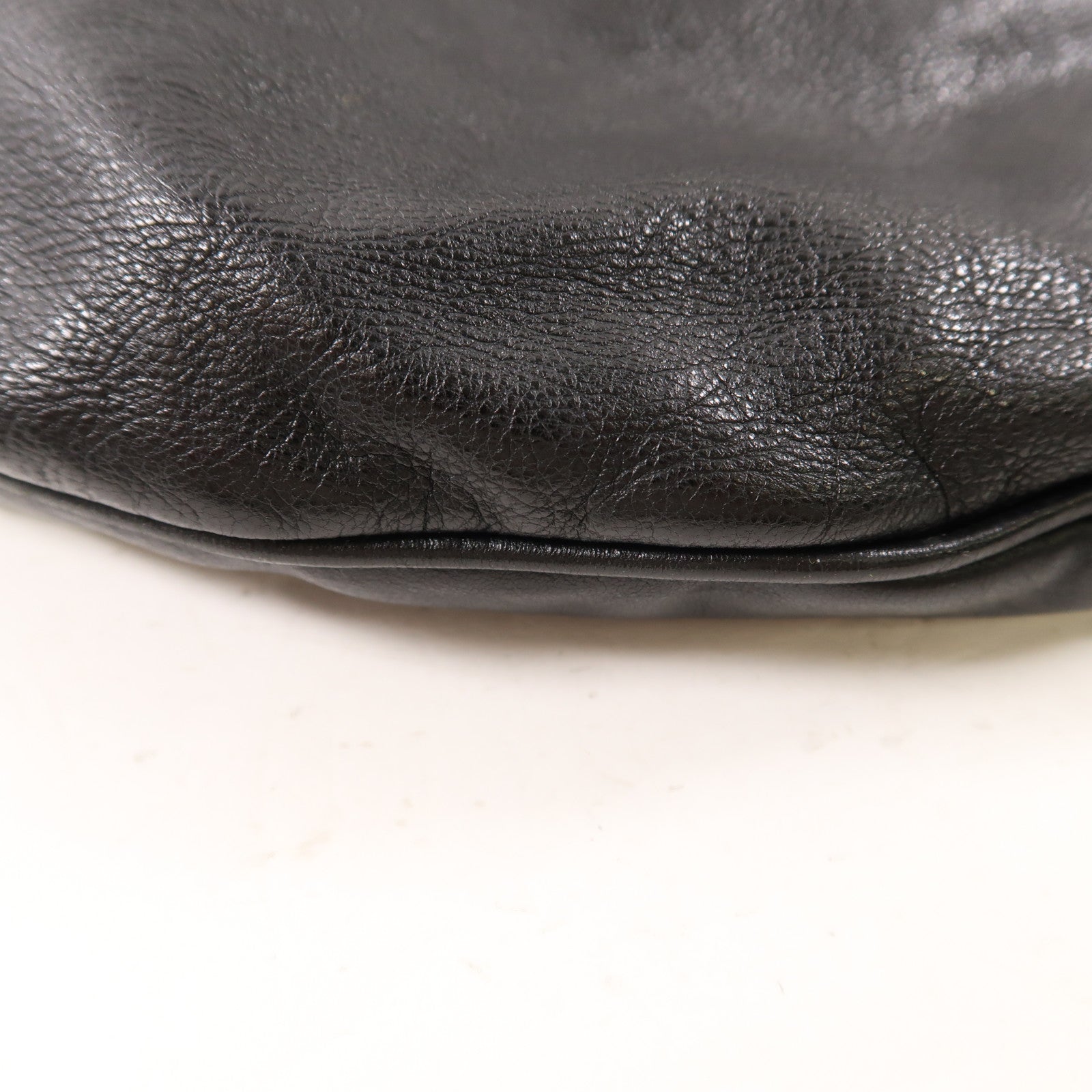 CHANEL 羊皮皮革Shoulder Bag銀扣肩背袋黑色