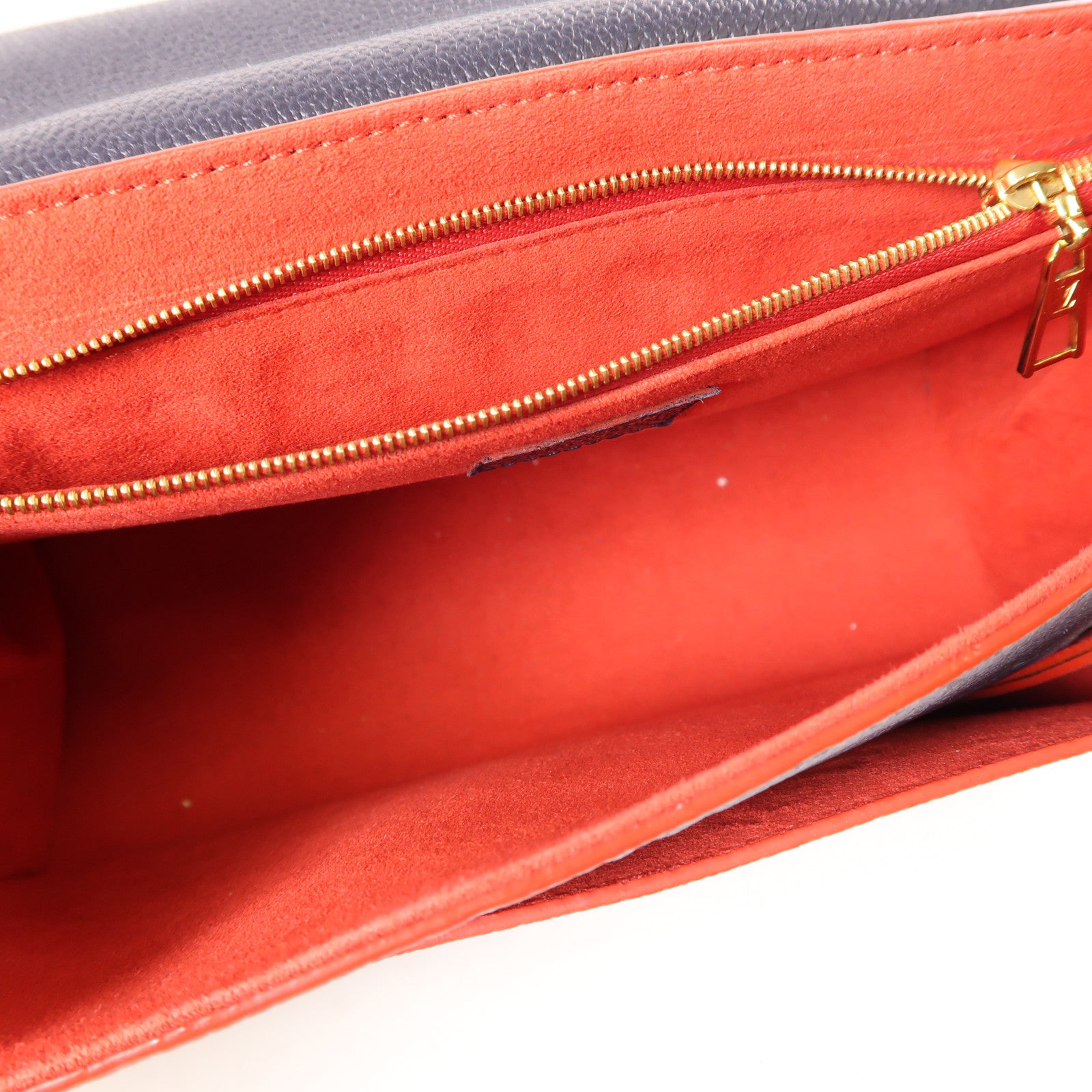 LOUIS VUITTON Monogram Empreinte Vavin PM金扣肩背袋深藍色