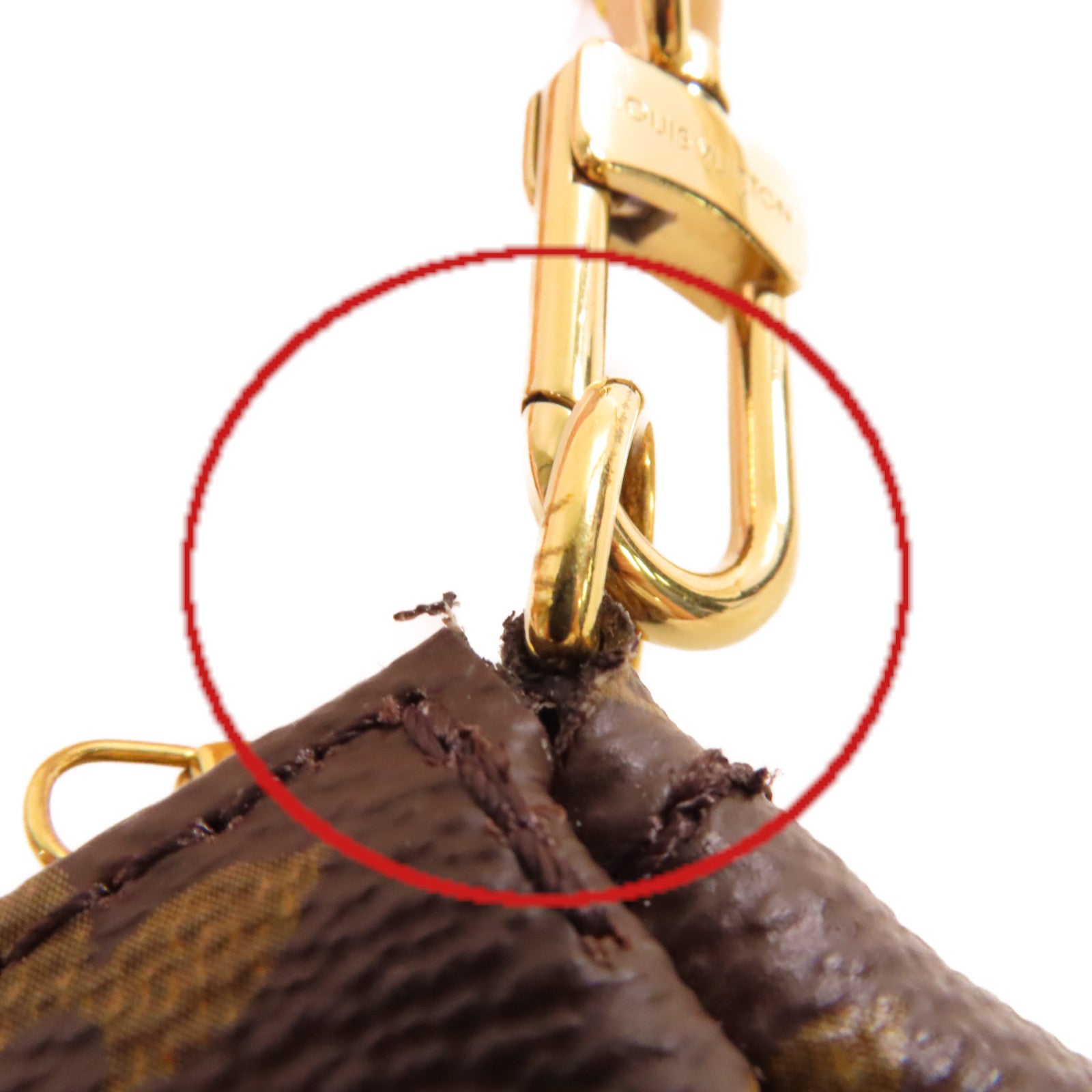 LOUIS VUITTON Monogram Multi Pochette Accessoires Shoulder Bag金扣肩背袋啡色