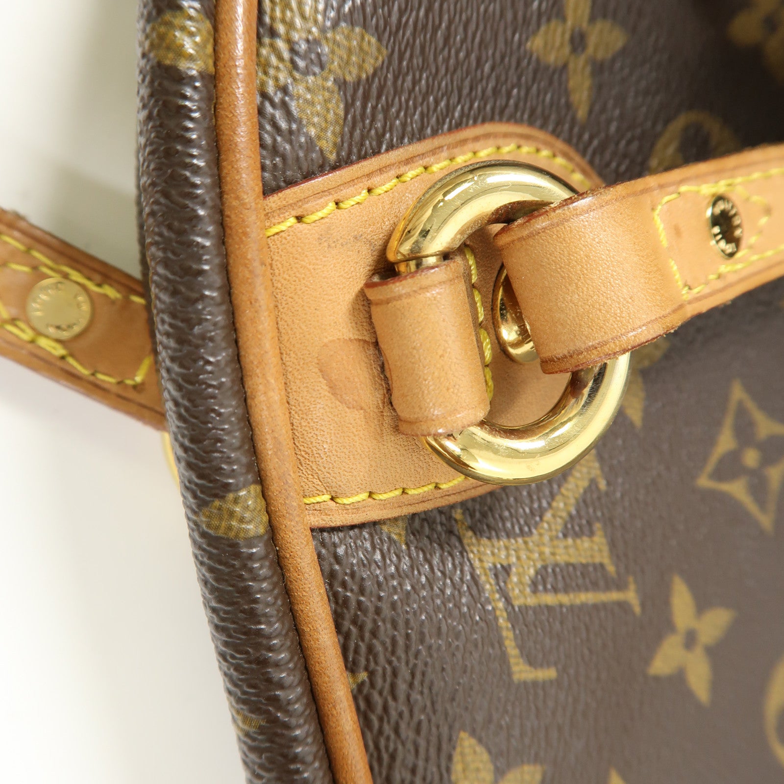 LOUIS VUITTON Monogram Montorgueil PM金扣肩背袋棕色