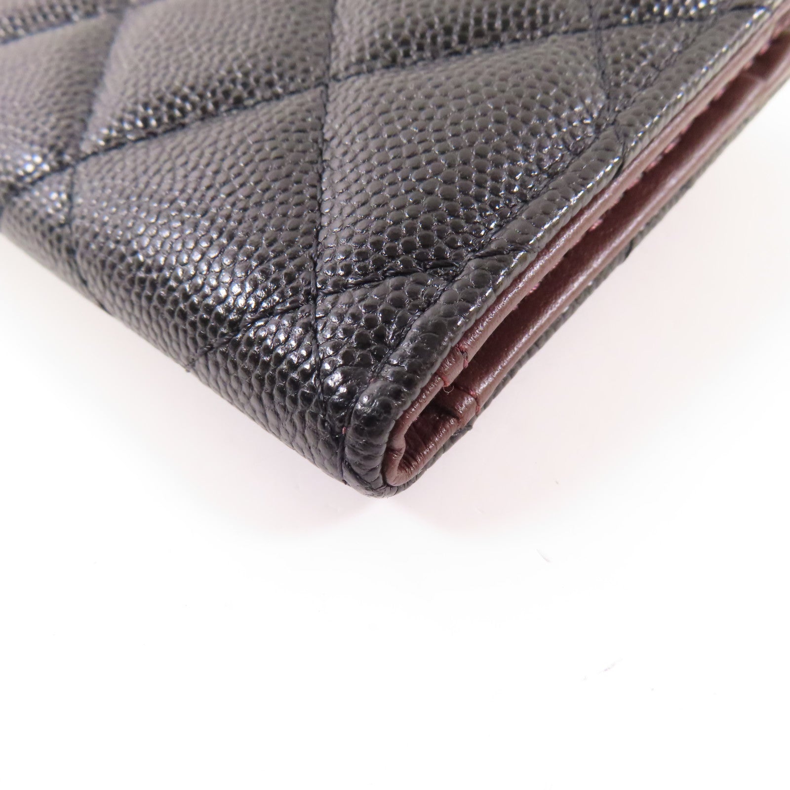 CHANEL 牛皮皮革Wallet金扣錢包