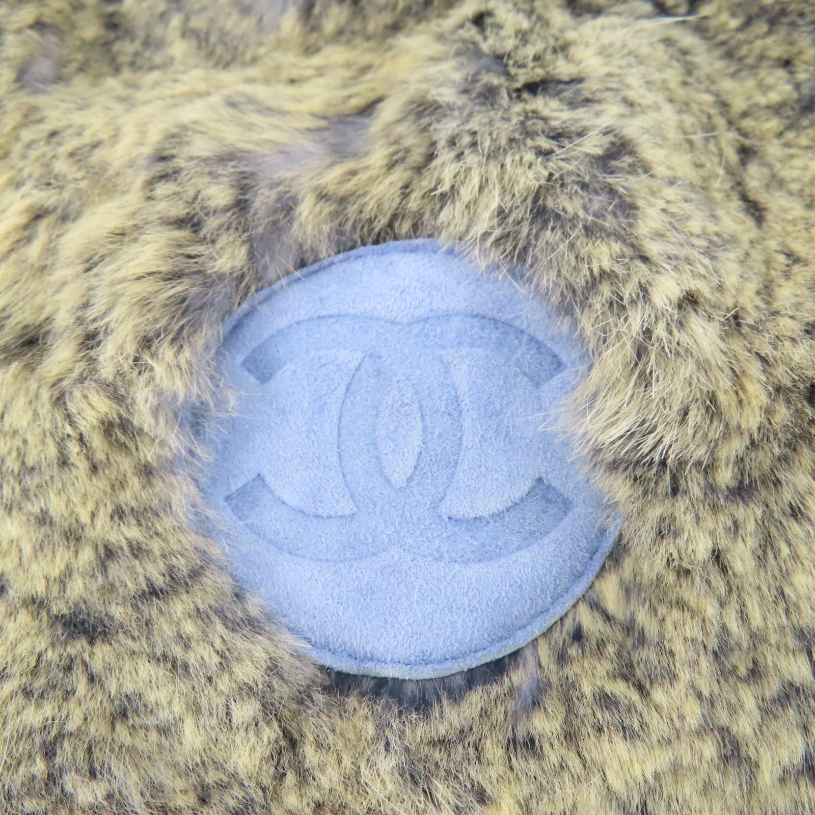 CHANEL 【激減優惠】兔毛/絨布Handbag銀扣手挽袋