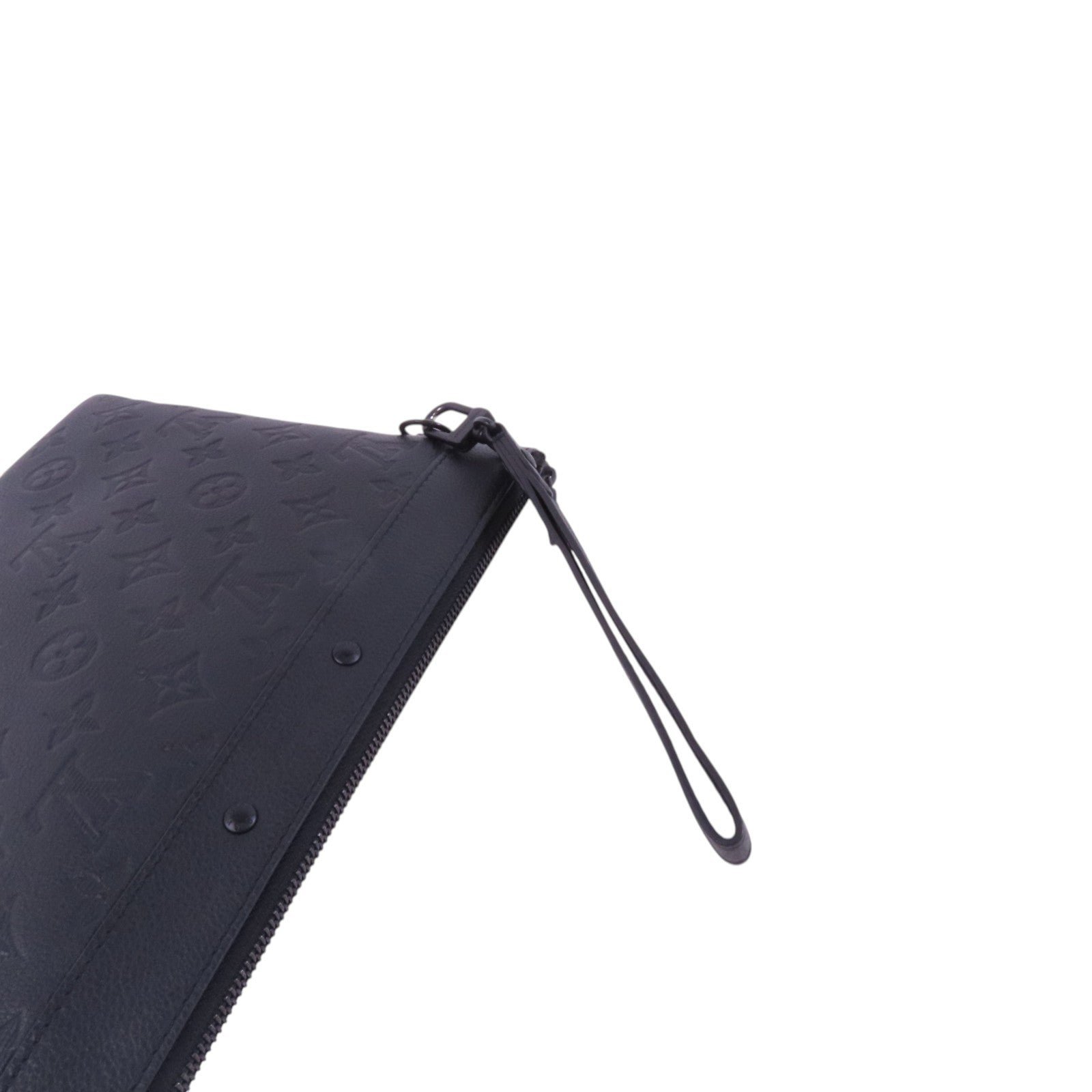 LOUIS VUITTON Monogram Shadow Pochette To-Go銀扣手拿包