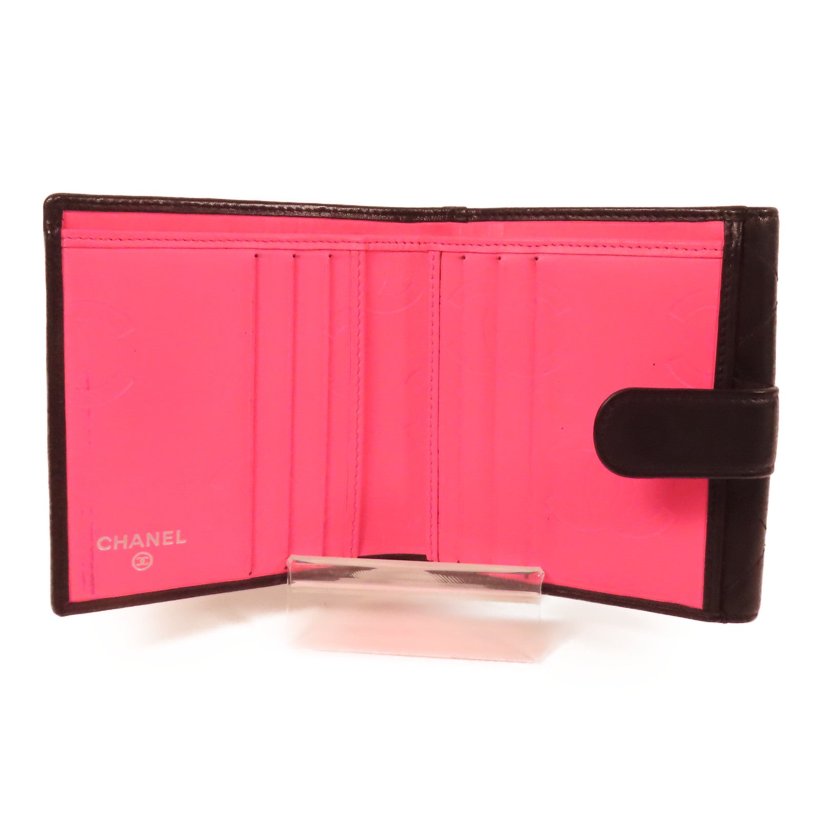 CHANEL 牛皮皮革Fold Wallet錢包