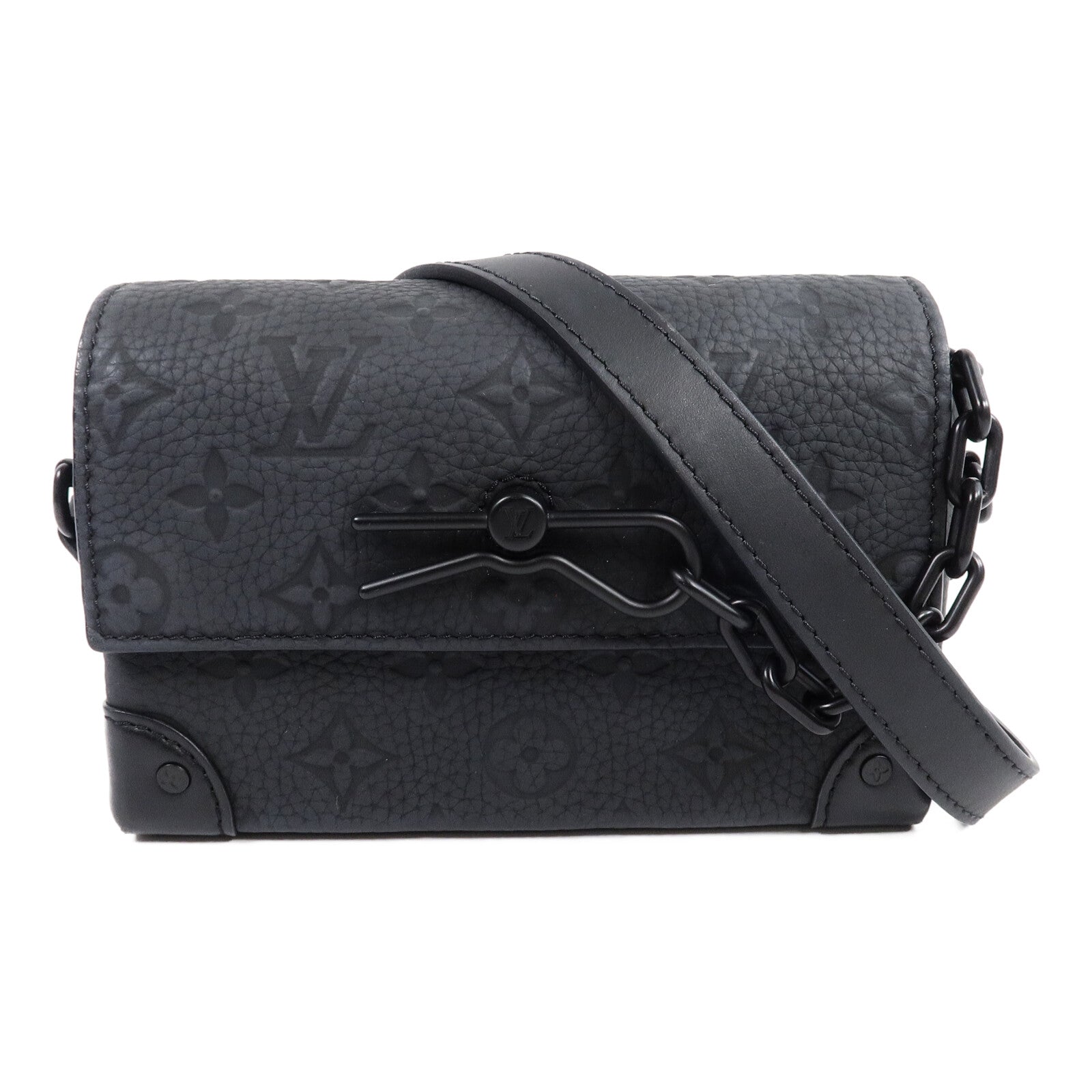 LOUIS VUITTON Monogram Taurillon Steamer Wearable Wallet扣肩背袋