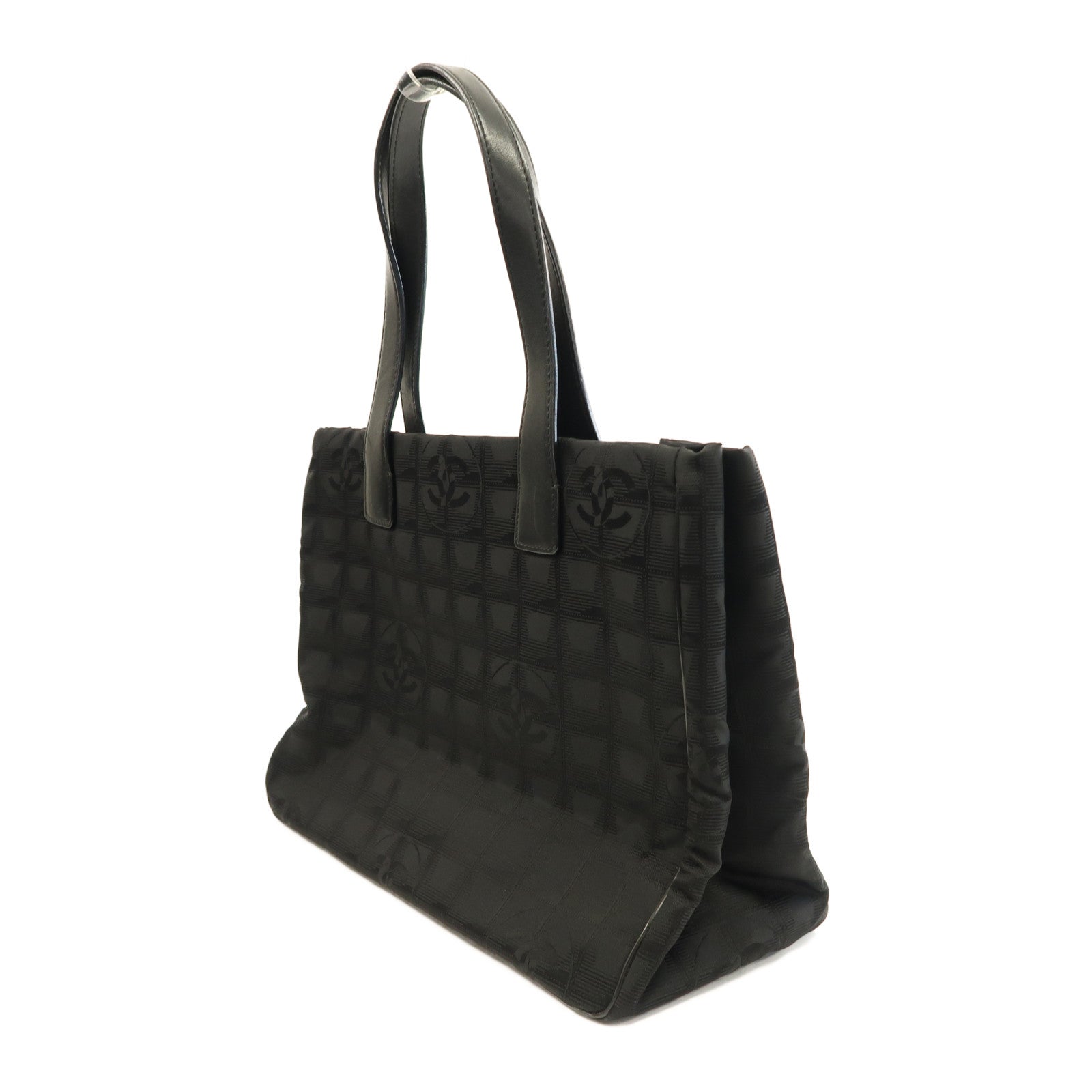 CHANEL 帆布Hand Bag金扣手挽袋黑色