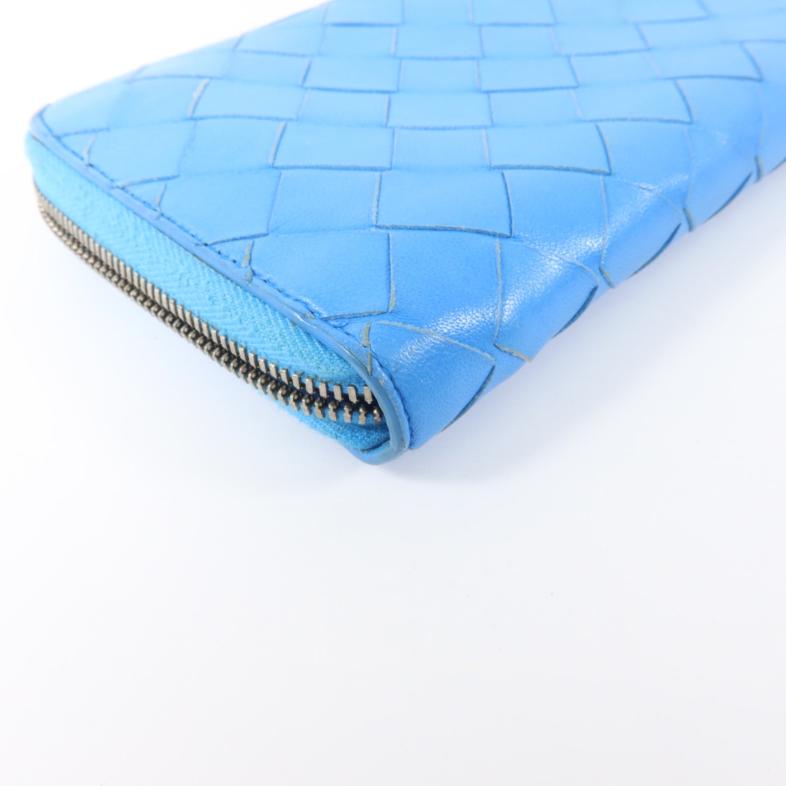 BOTTEGA VENETA 羊皮皮革Long Wallet銀扣長錢包