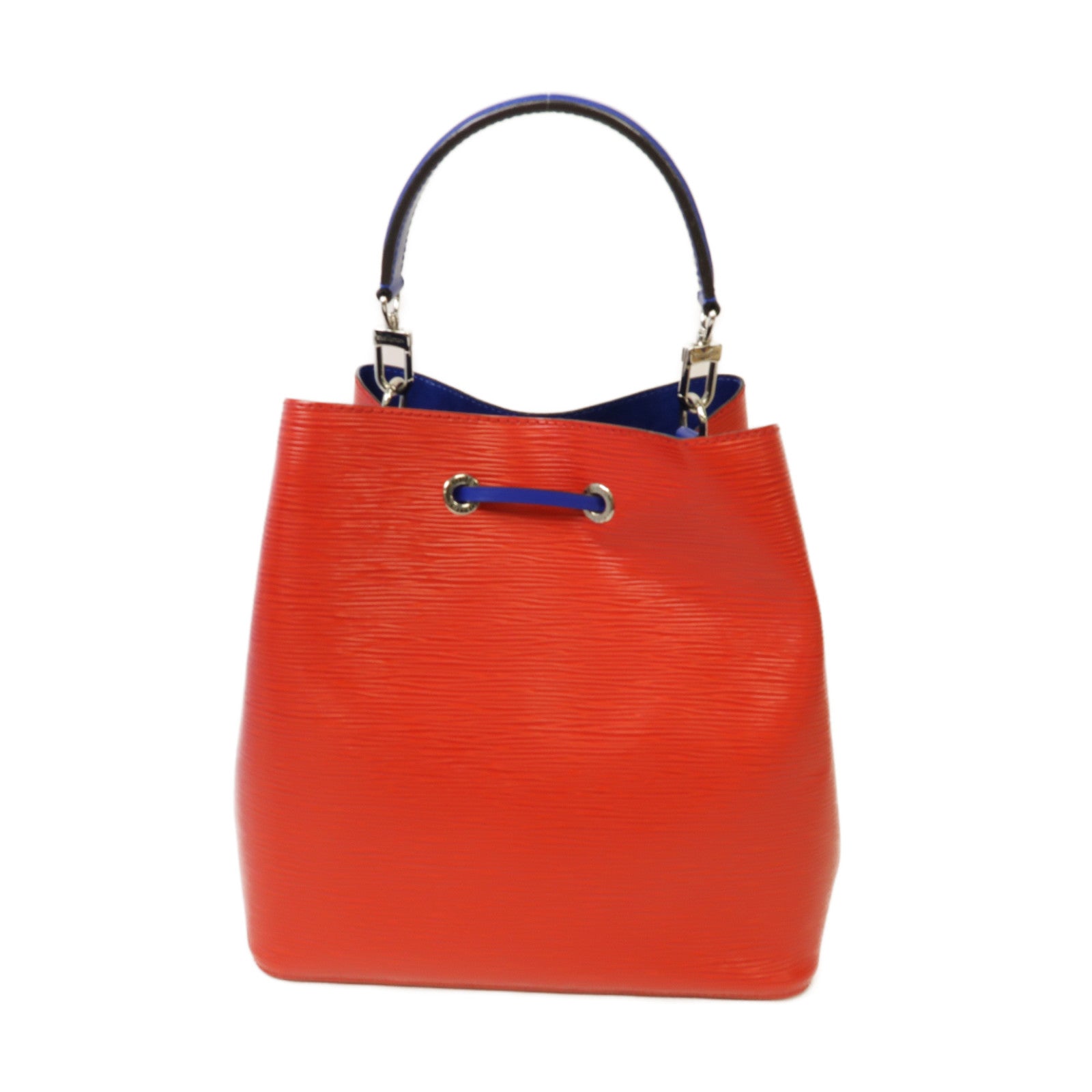 LOUIS VUITTON Epi NeoNoe銀扣手挽肩背兩用袋紅色/藍色