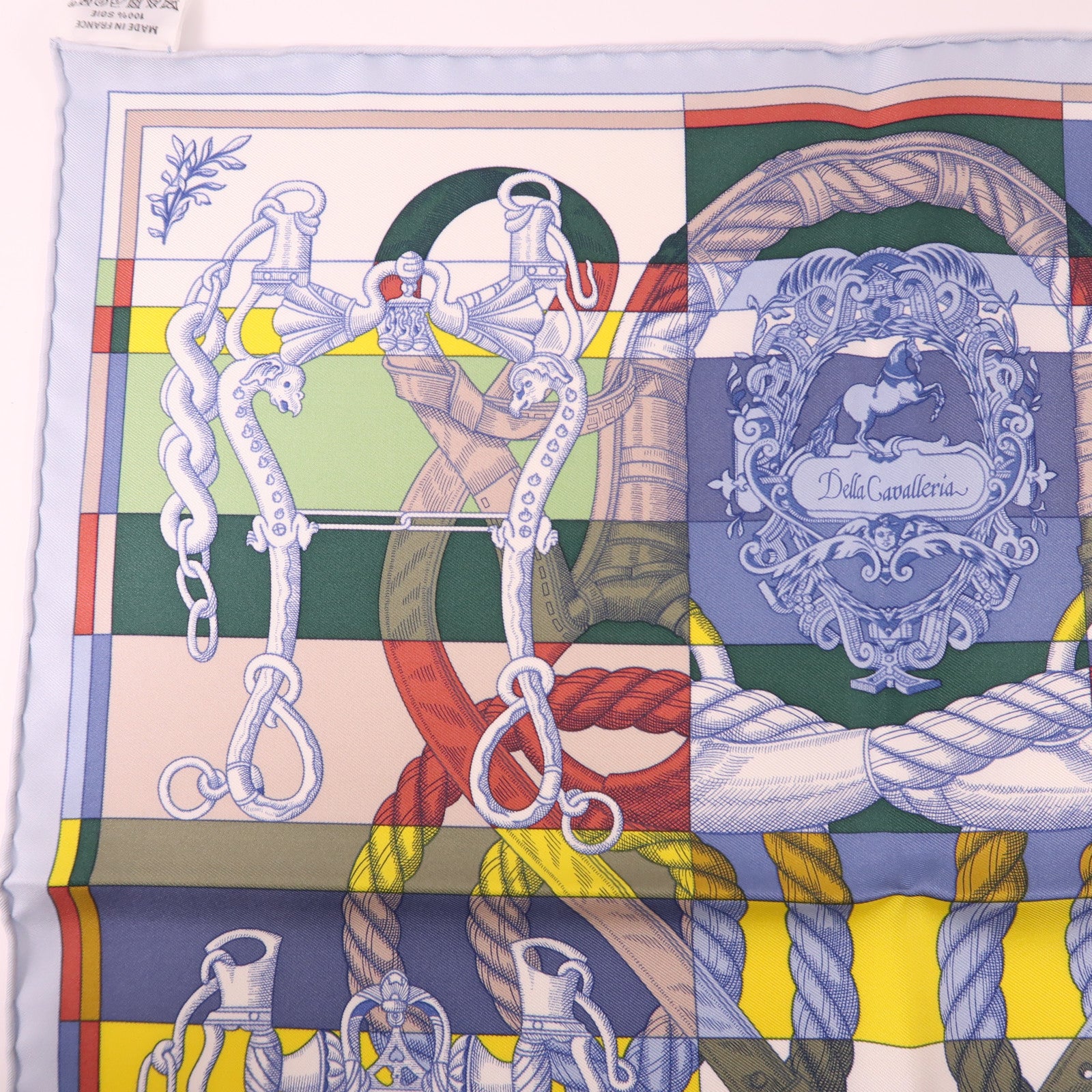 HERMES Scarf 40x40 Silk Multicolor