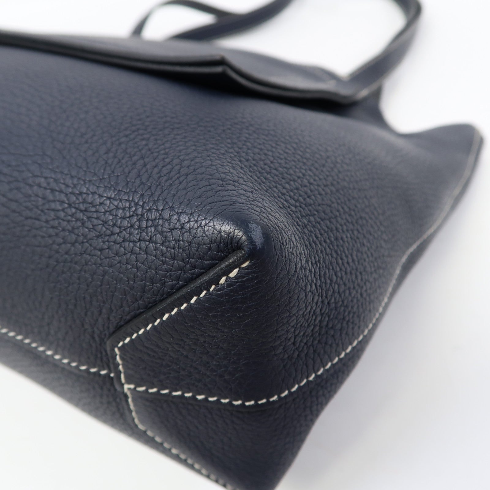 HERMES Clemence皮革Cabasellier 31肩背袋夜空深藍色