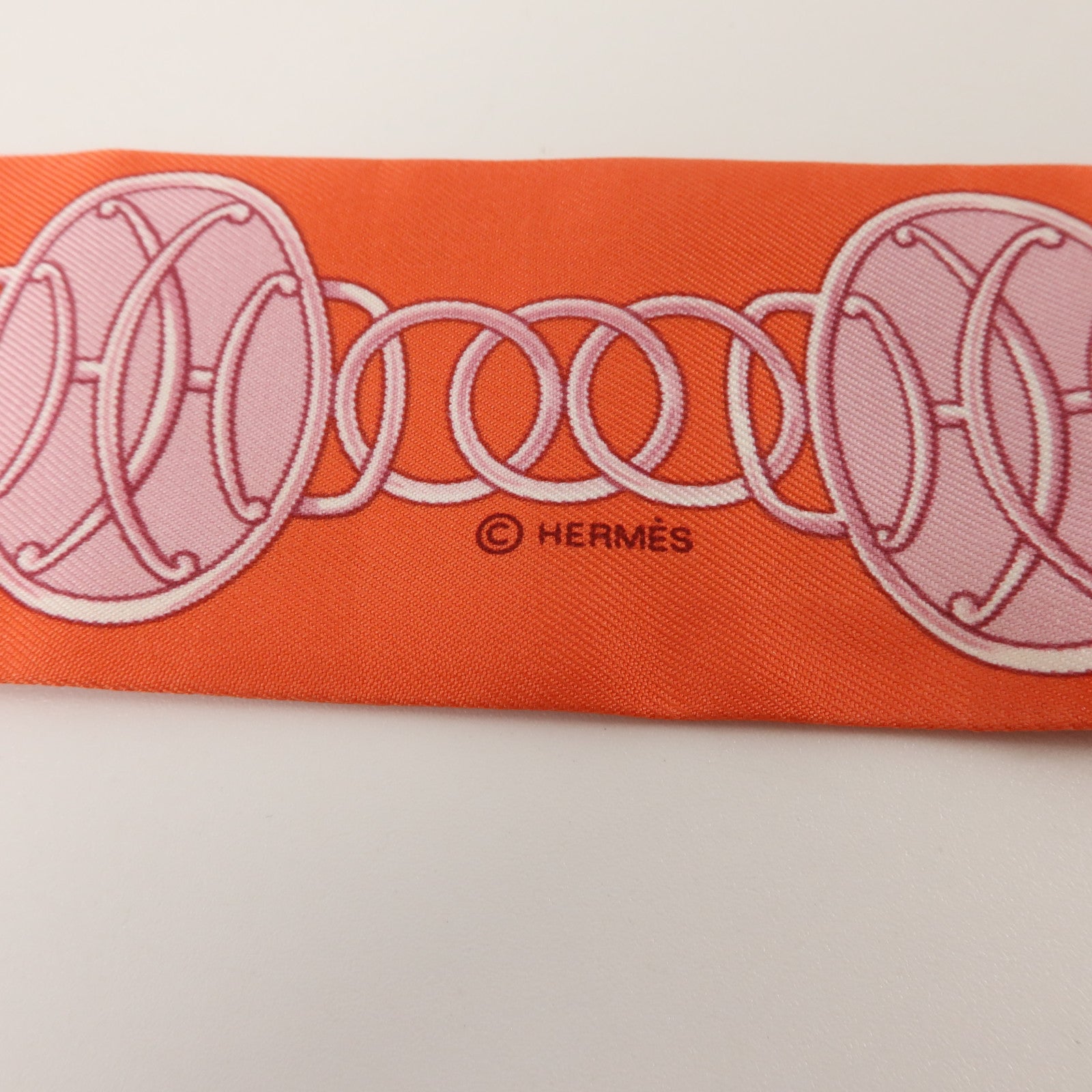 HERMES 絲質Twilly絲巾