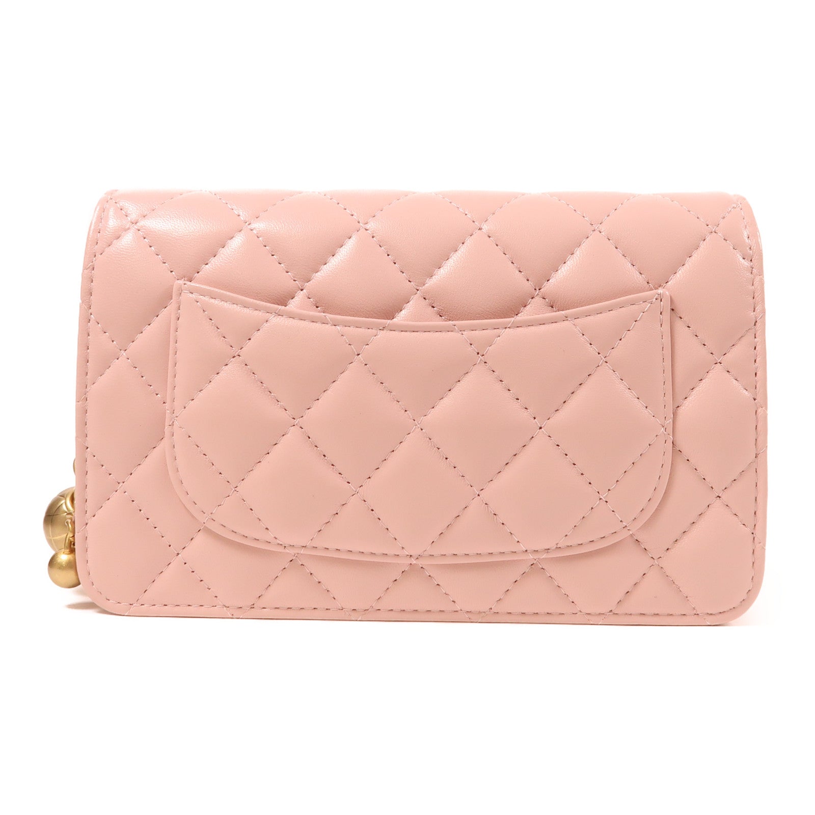 CHANEL 羊皮皮革WOC Wallet On Chain金扣鏈帶肩背袋