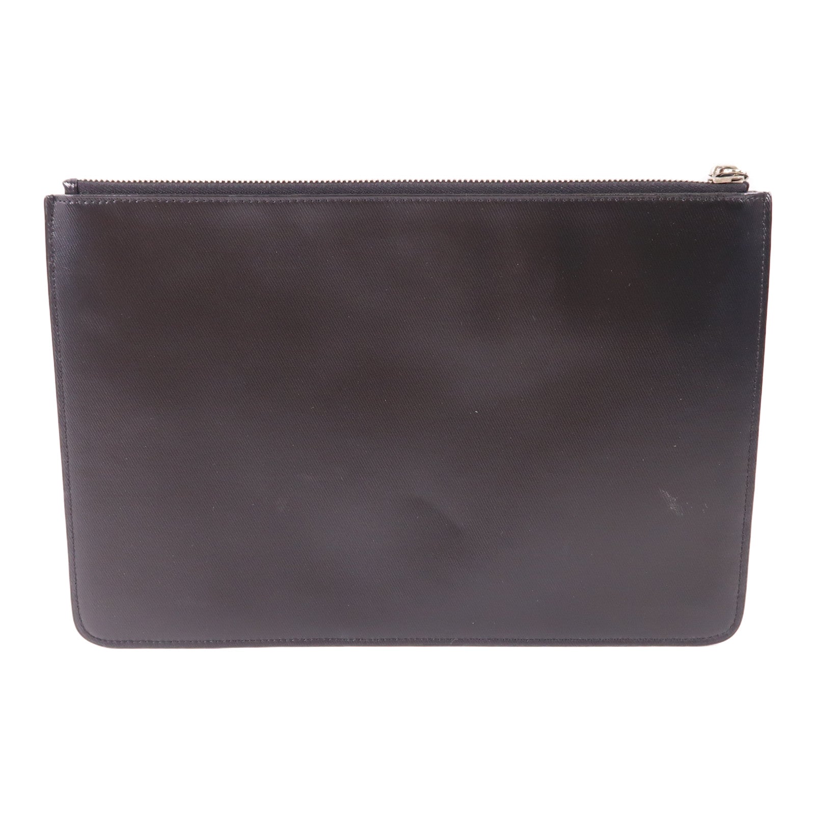 GIVENCHY SHW Hand Bag Clutch Bag Calfskin Leather Black