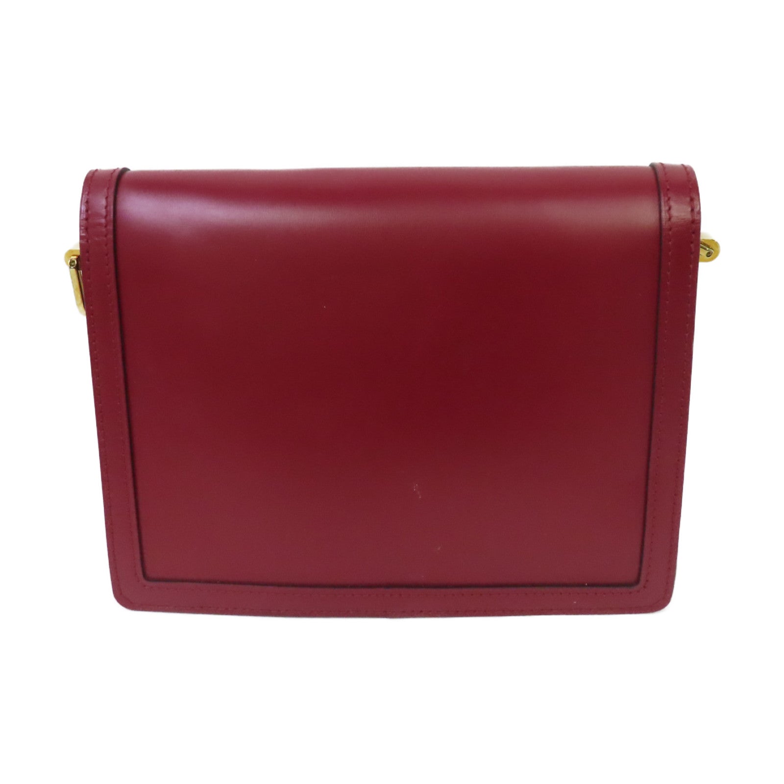 LOUIS VUITTON 【激減優惠】牛皮皮革Dauphine MM金扣肩背袋紅色
