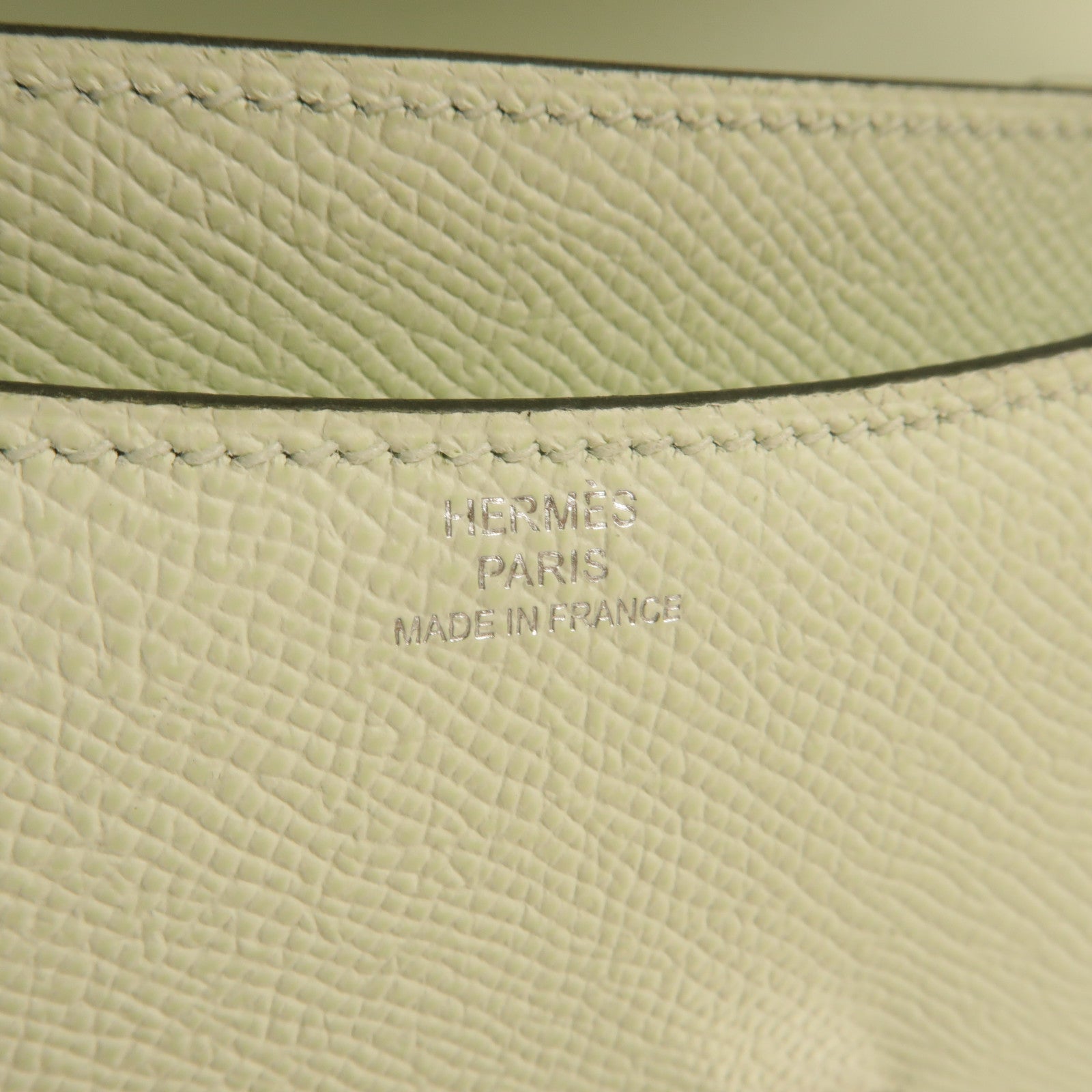 HERMES Epsom皮革Constance III 18肩背袋Vert Fizz