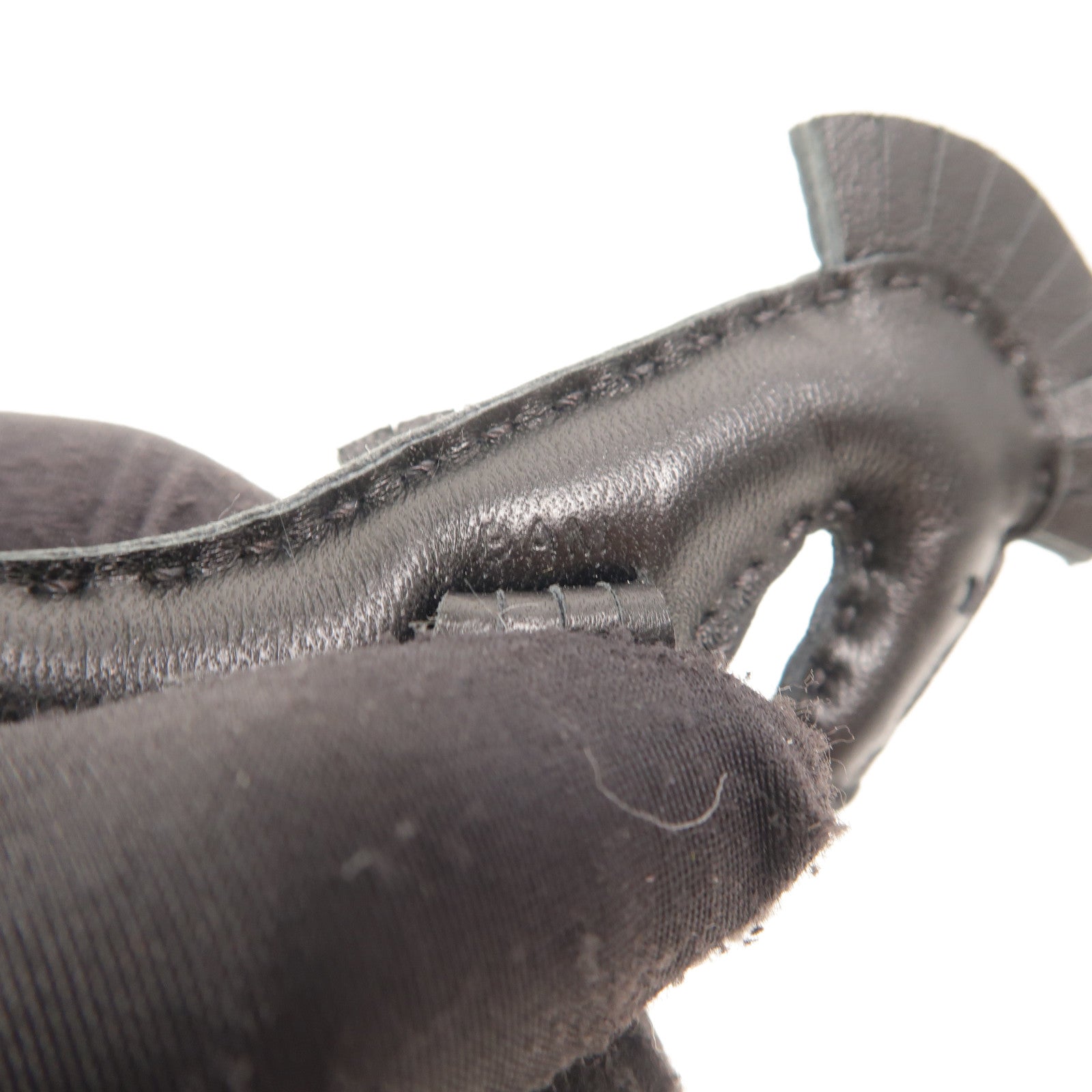 HERMES Milo皮革Hippo Seahorse Charm掛飾Noir
