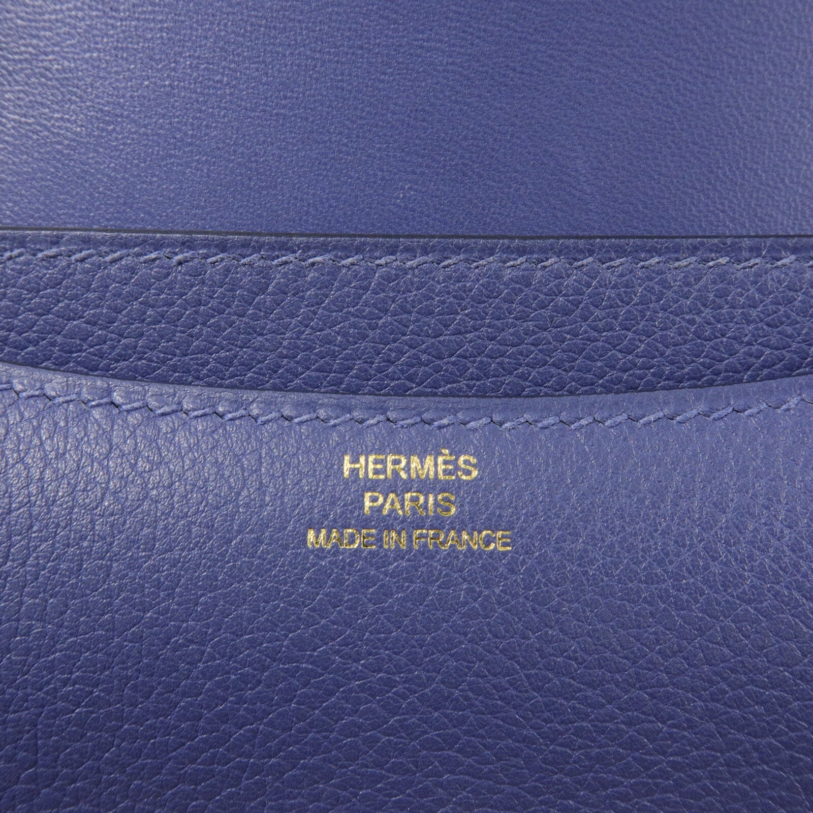HERMES Evercolor皮革Constance Mini肩背袋Blue Brighton