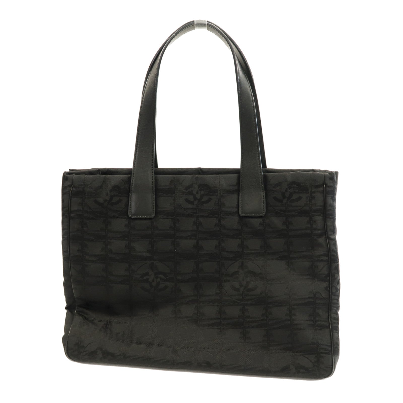 CHANEL 帆布Hand Bag金扣手挽袋黑色