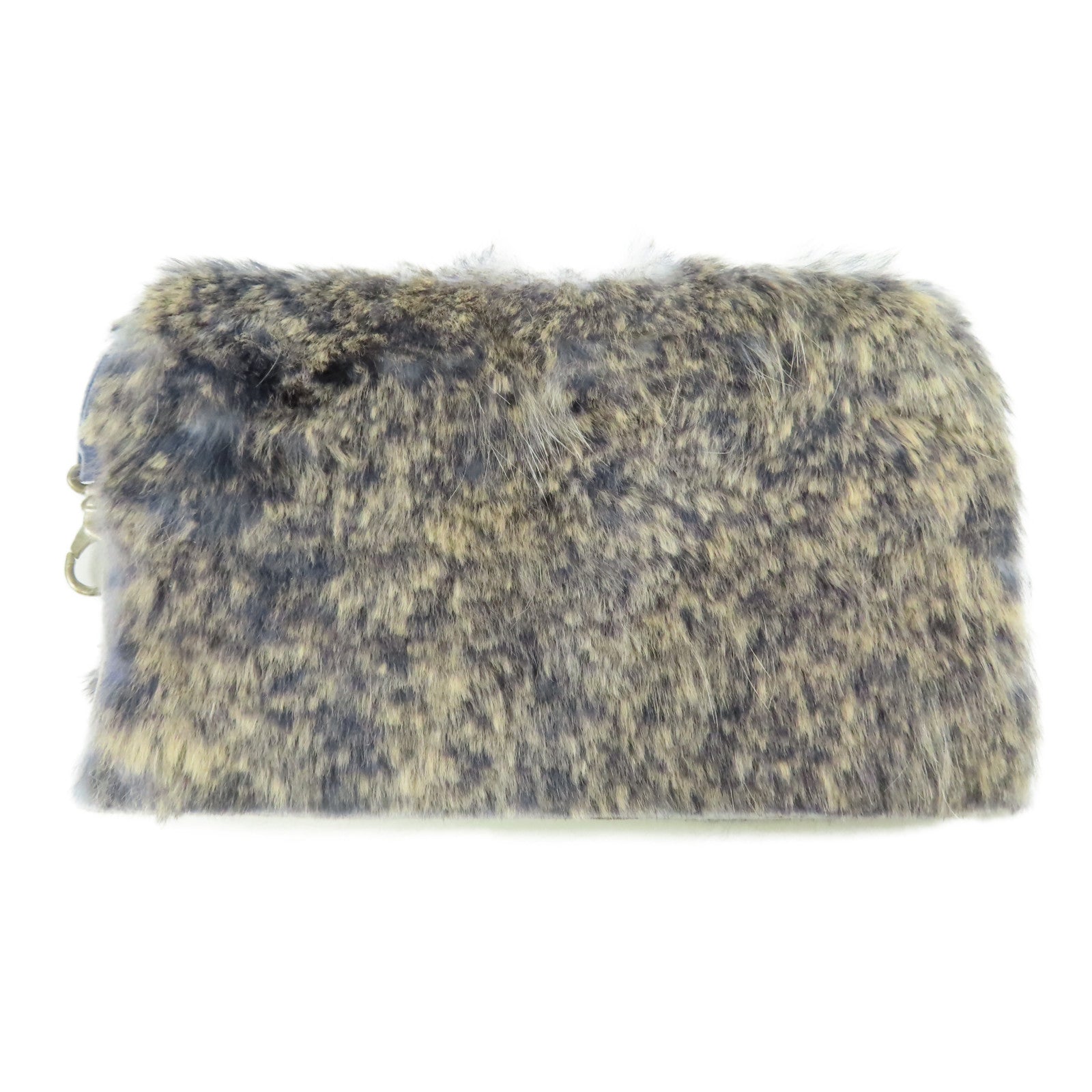 CHANEL 兔毛/絨布Handbag銀扣手挽袋