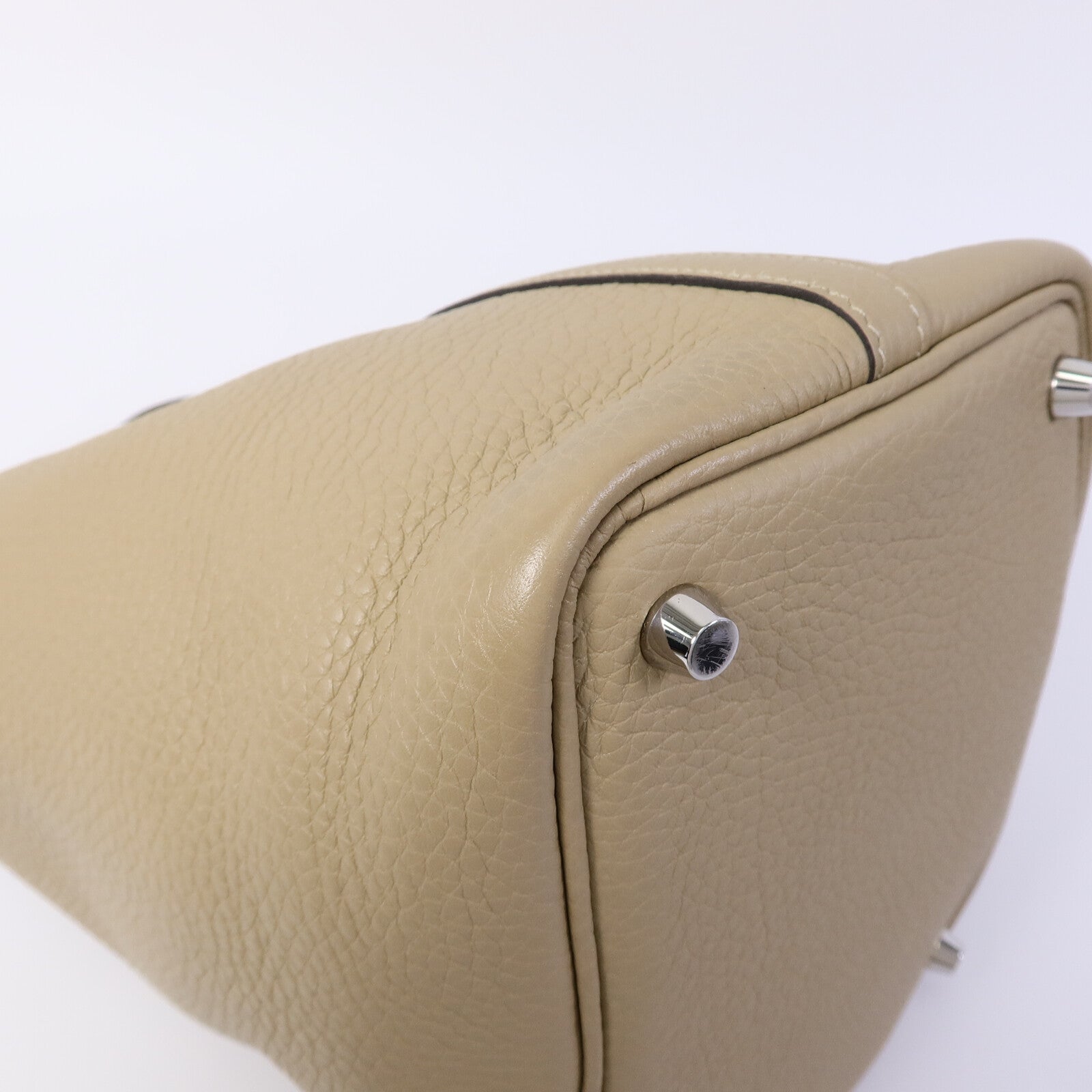 HERMES Clemence皮革Picotin PM手挽袋Trench