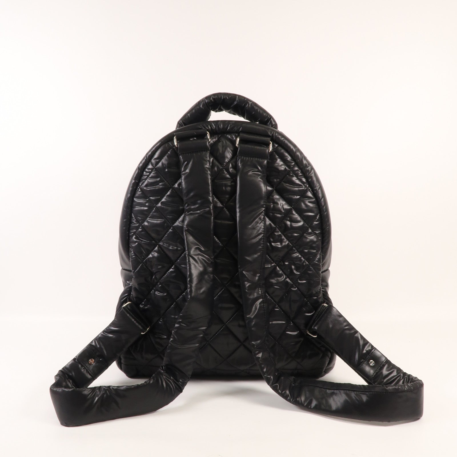 CHANEL 尼龍Coco Cocoon Backpack銀扣背包