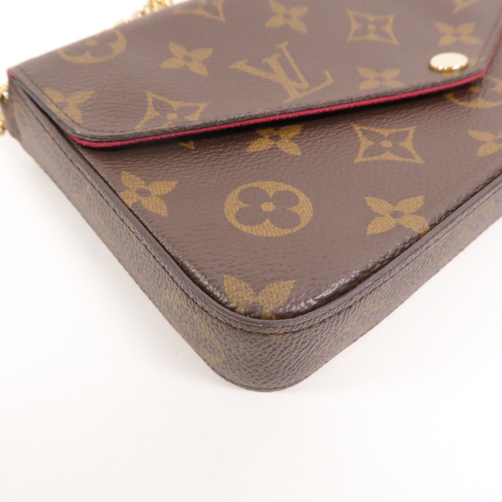 LOUIS VUITTON Monogram Pochette Felicie鏈帶肩背袋