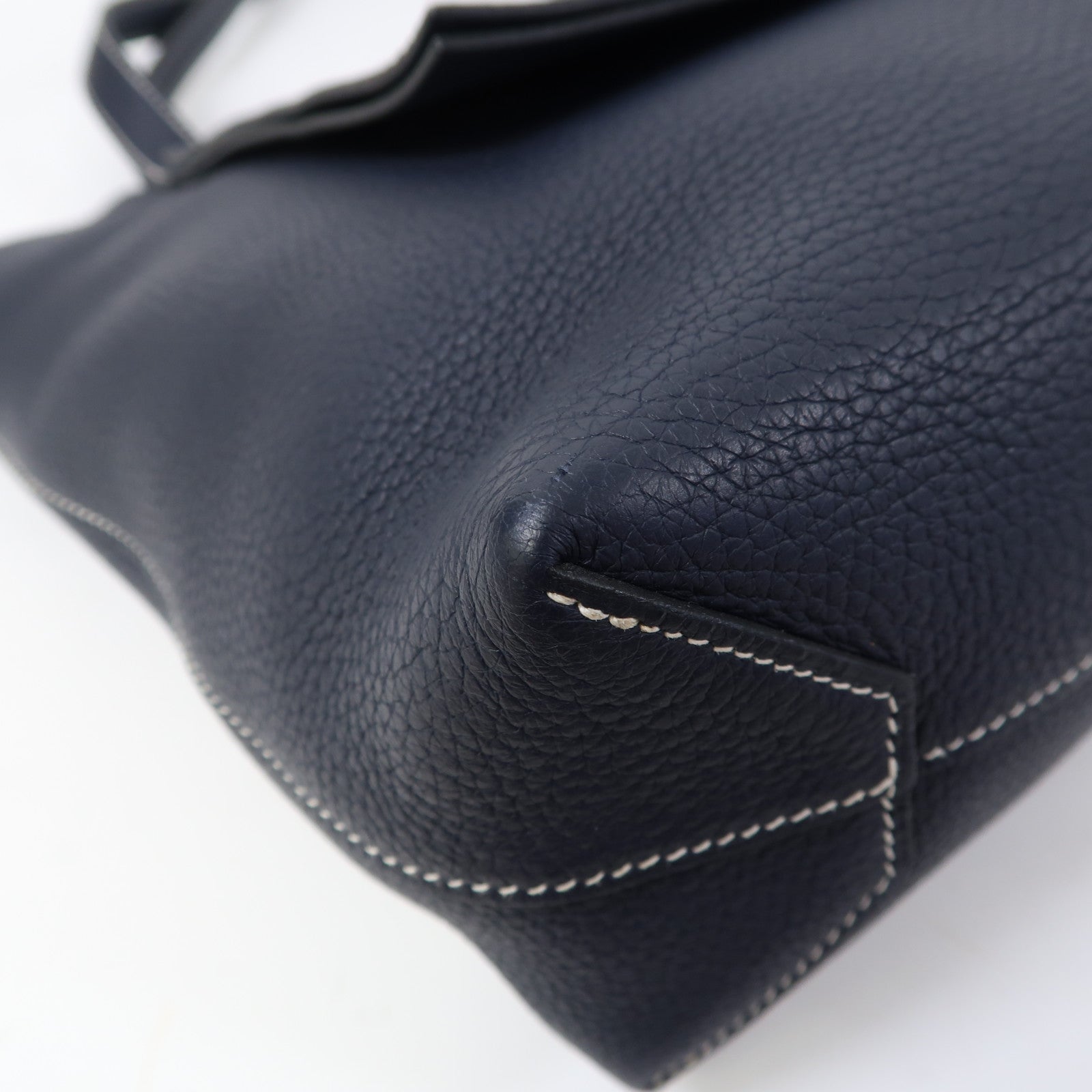 HERMES Clemence皮革Cabasellier 31肩背袋夜空深藍色