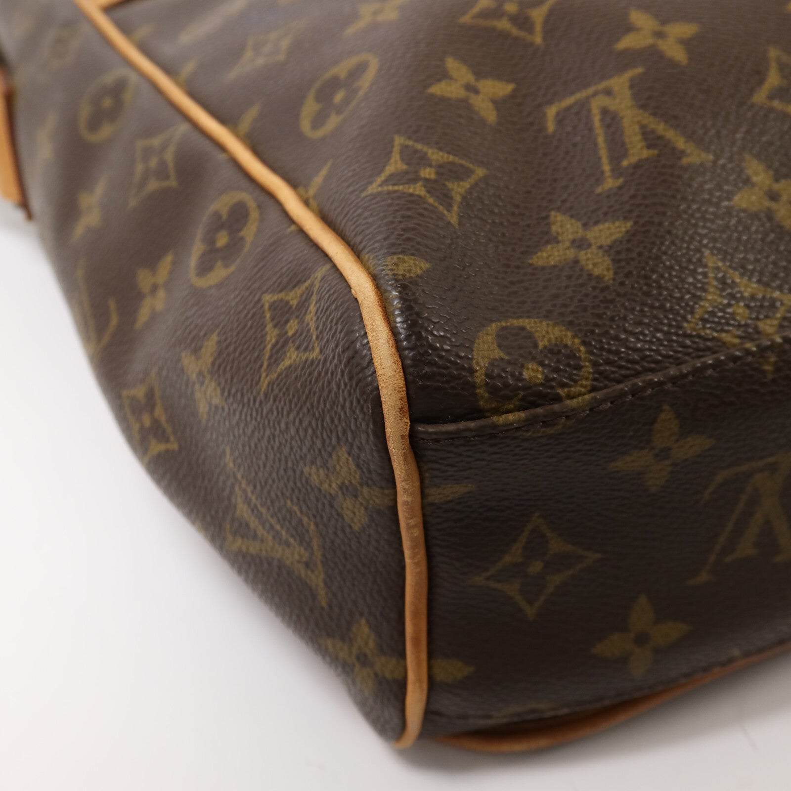 LOUIS VUITTON Monogram Abbesses金扣肩背袋棕色