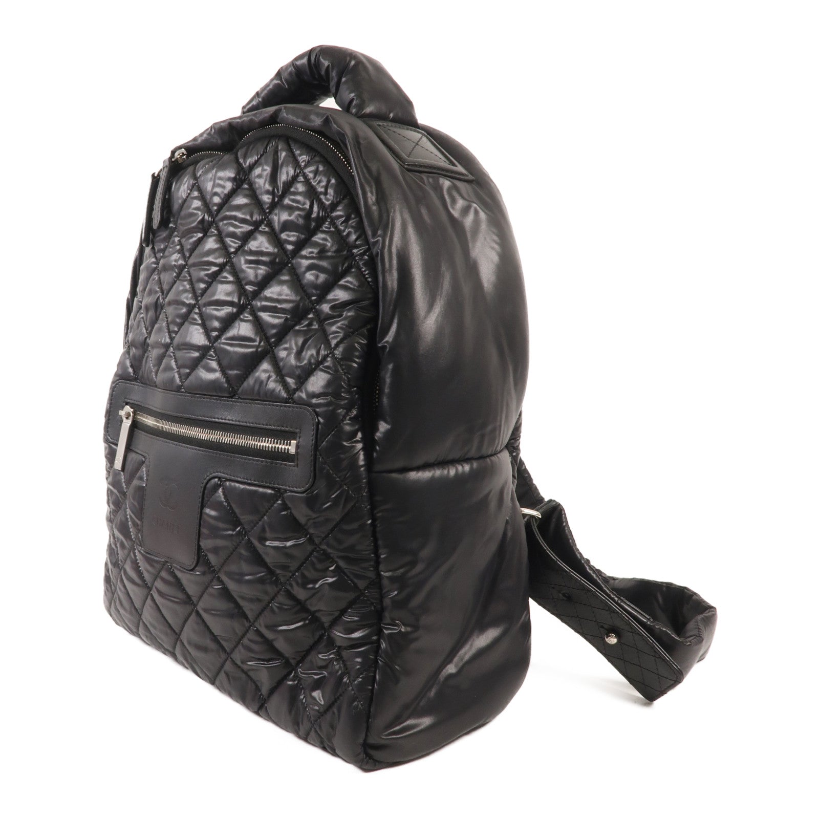 CHANEL 尼龍Coco Cocoon Backpack銀扣背包