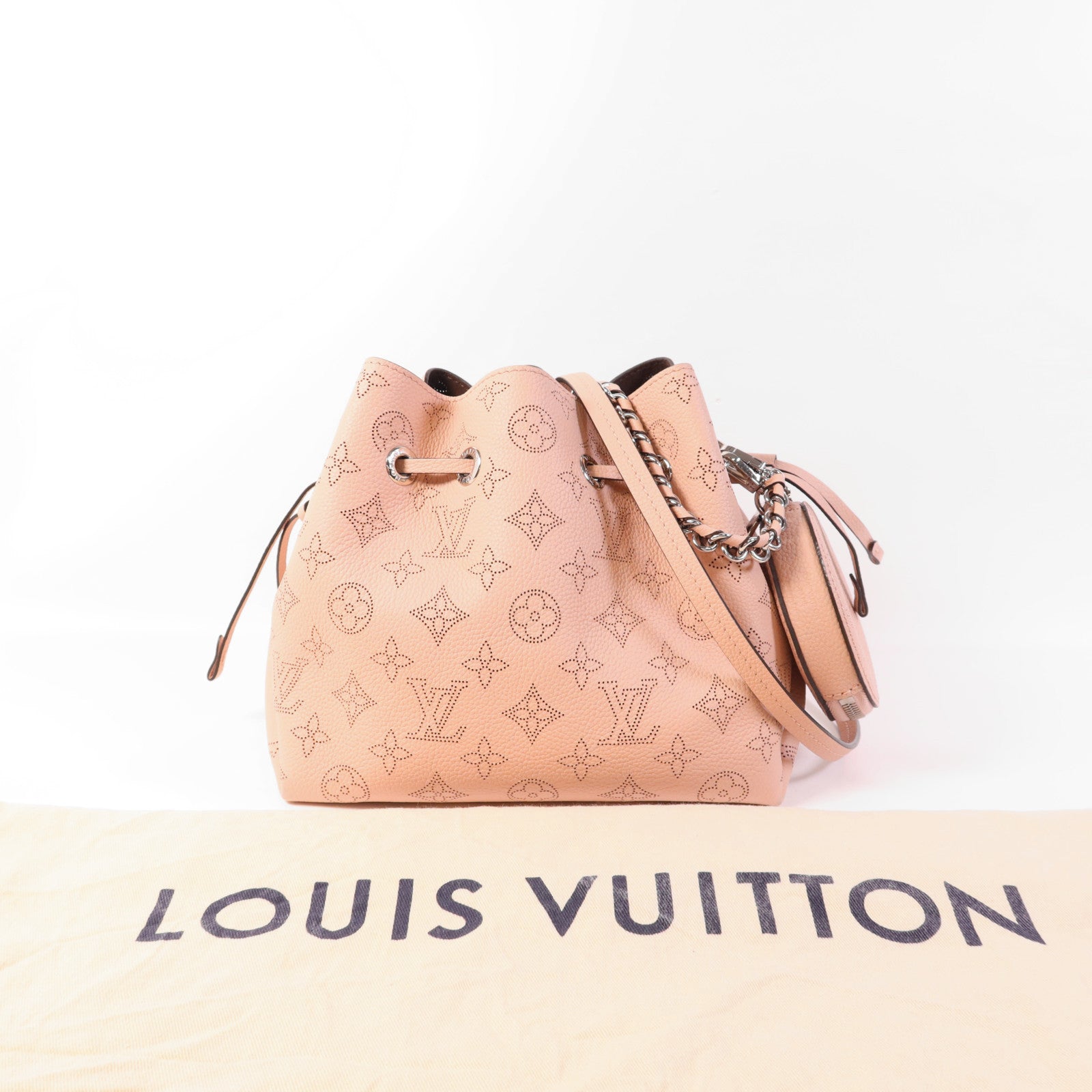 LOUIS VUITTON Mahina Bella銀扣手挽肩背兩用袋