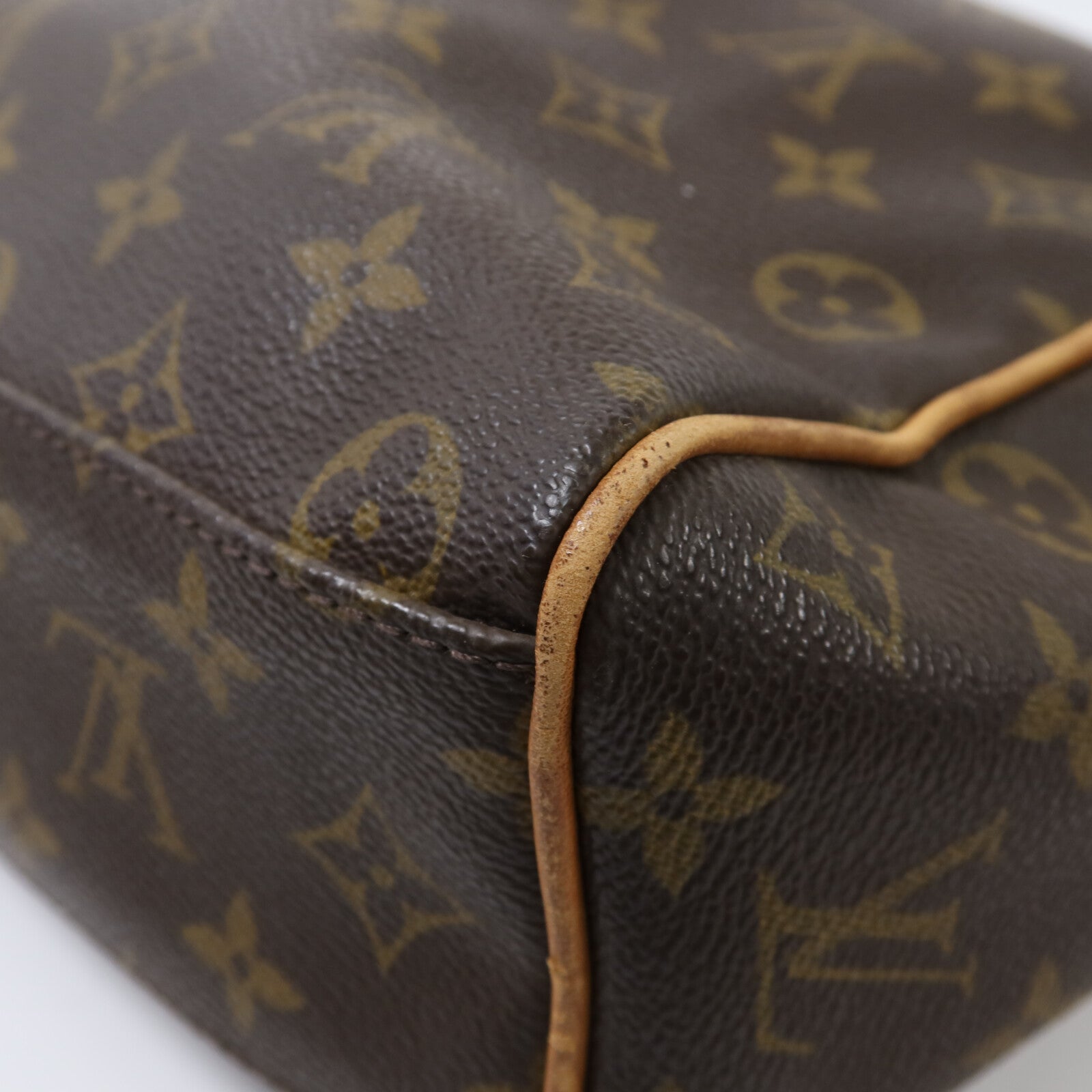 LOUIS VUITTON Monogram Abbesses金扣肩背袋棕色