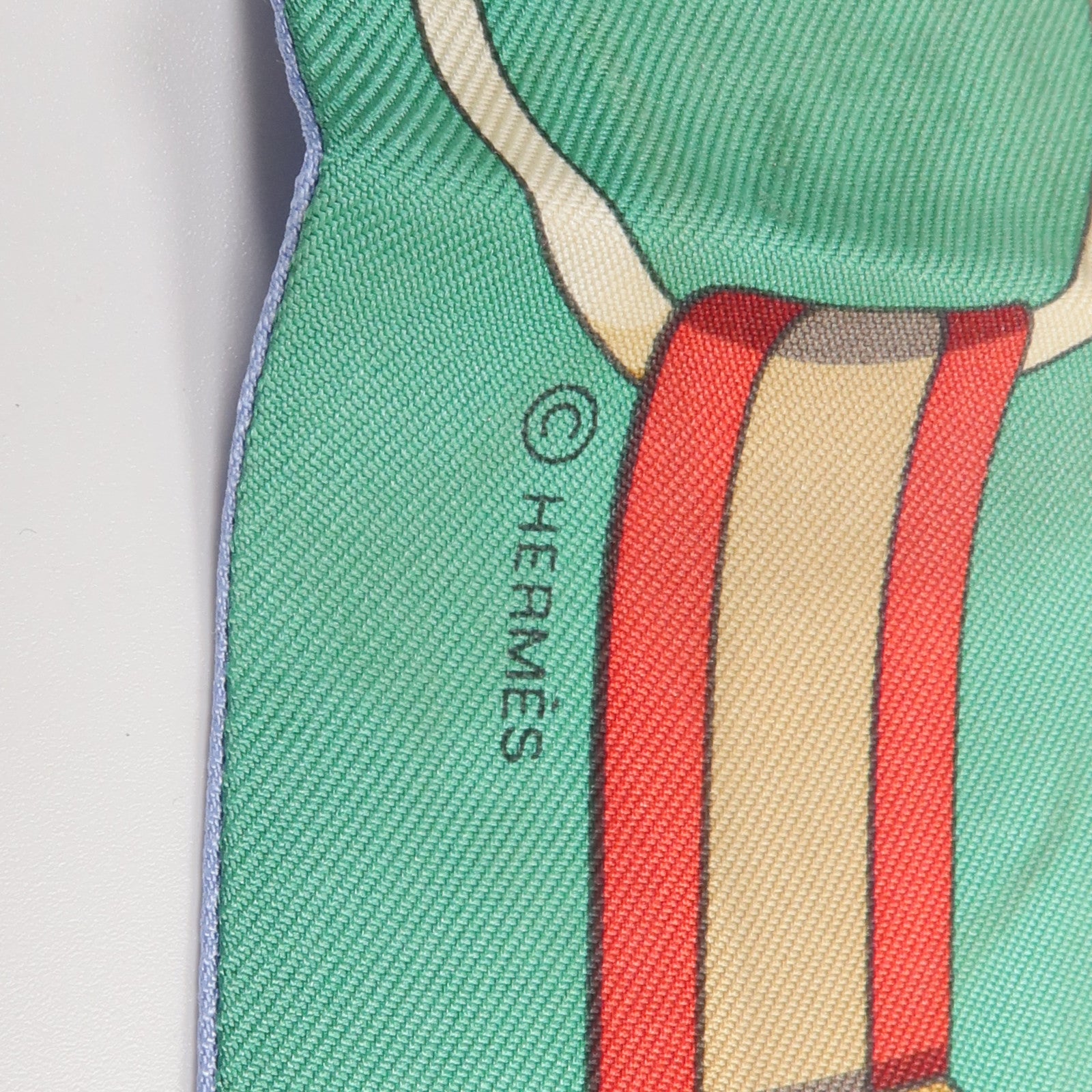 HERMES 絲質Twilly絲巾