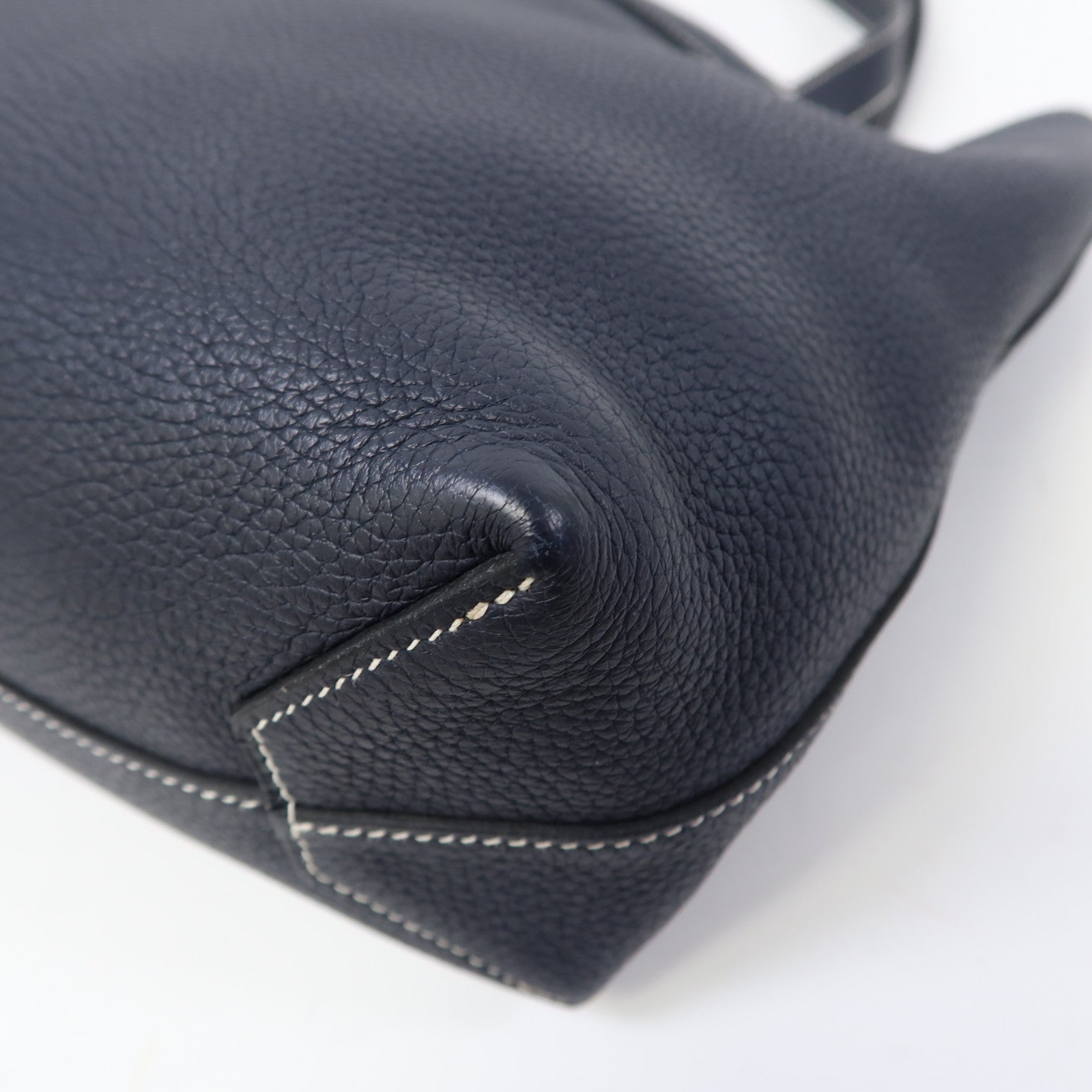 HERMES Clemence皮革Cabasellier 31肩背袋夜空深藍色