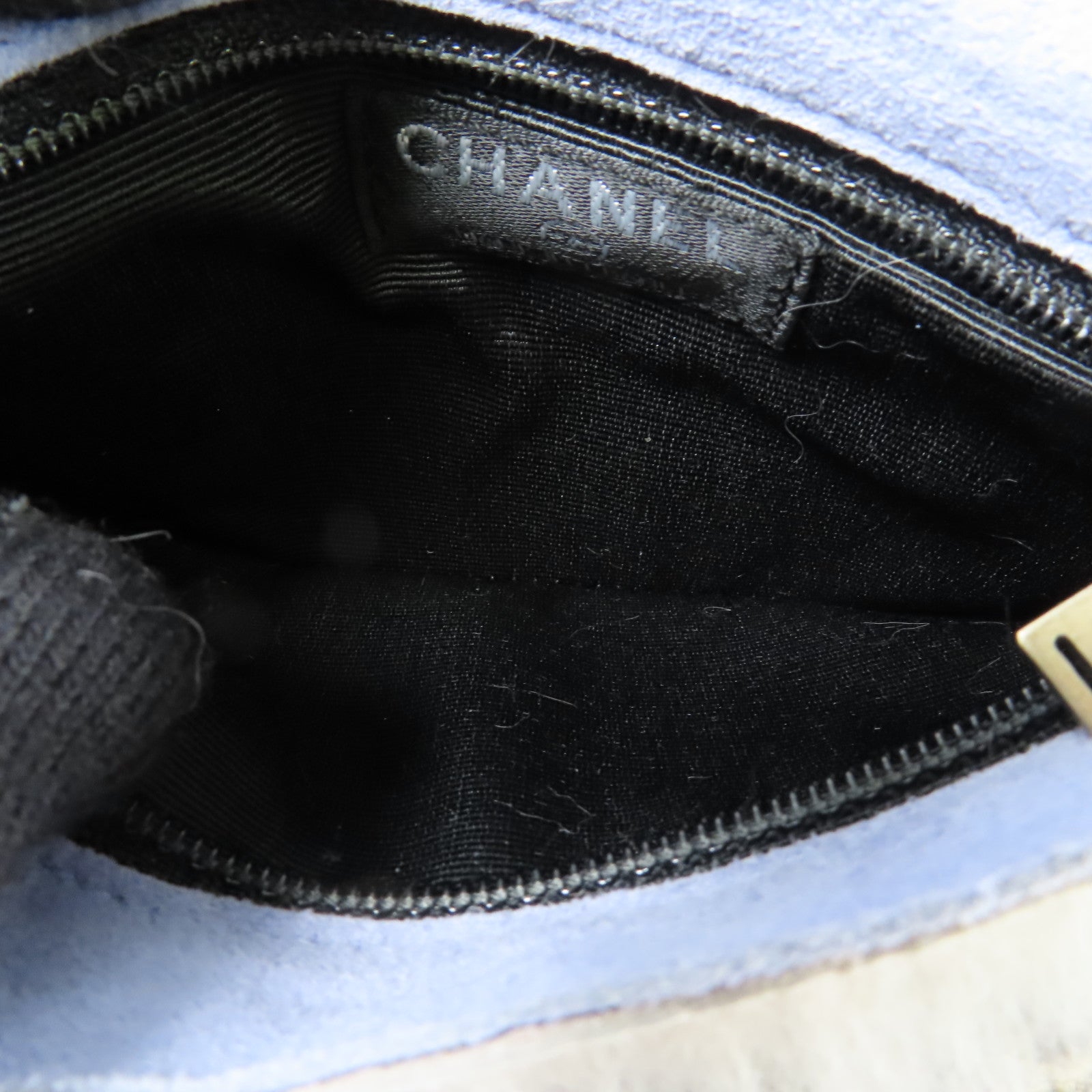 CHANEL 兔毛/絨布Handbag銀扣手挽袋