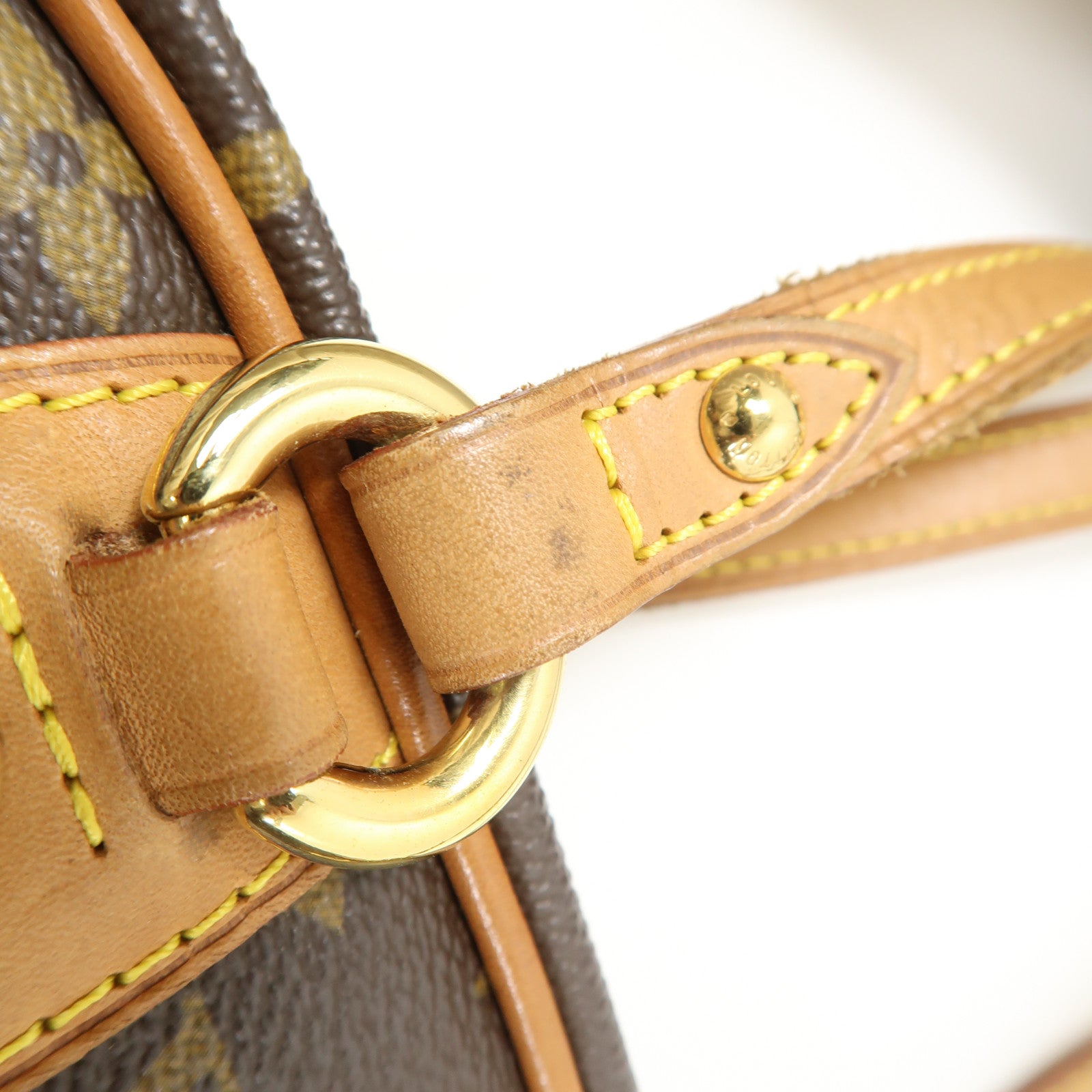 LOUIS VUITTON Monogram Montorgueil PM金扣肩背袋棕色