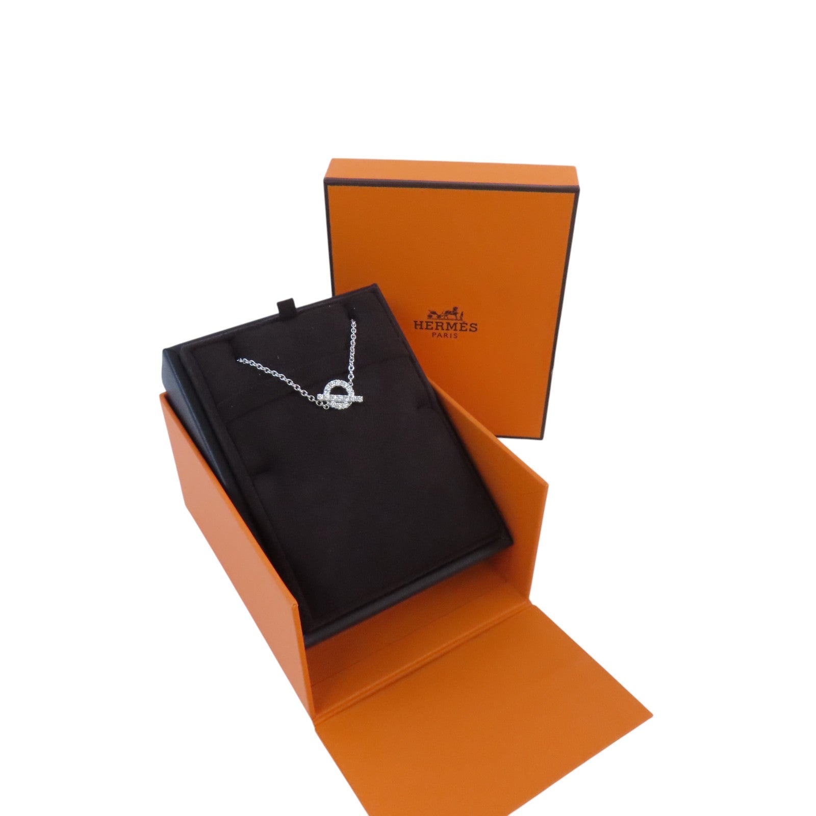 HERMES 18K白金Finessee Diamond Bracelet銀扣鑽石手鏈