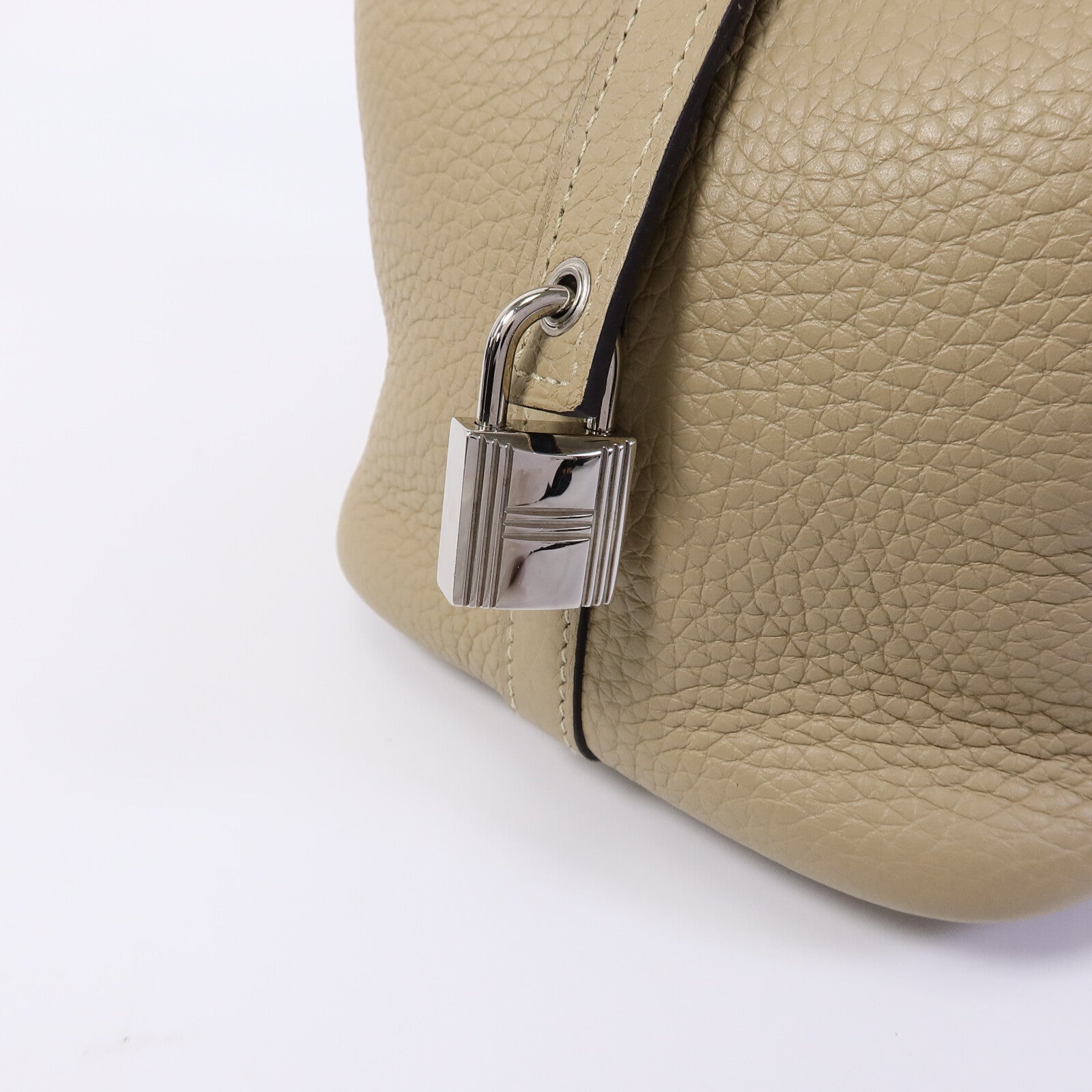 HERMES Clemence皮革Picotin PM手挽袋Trench