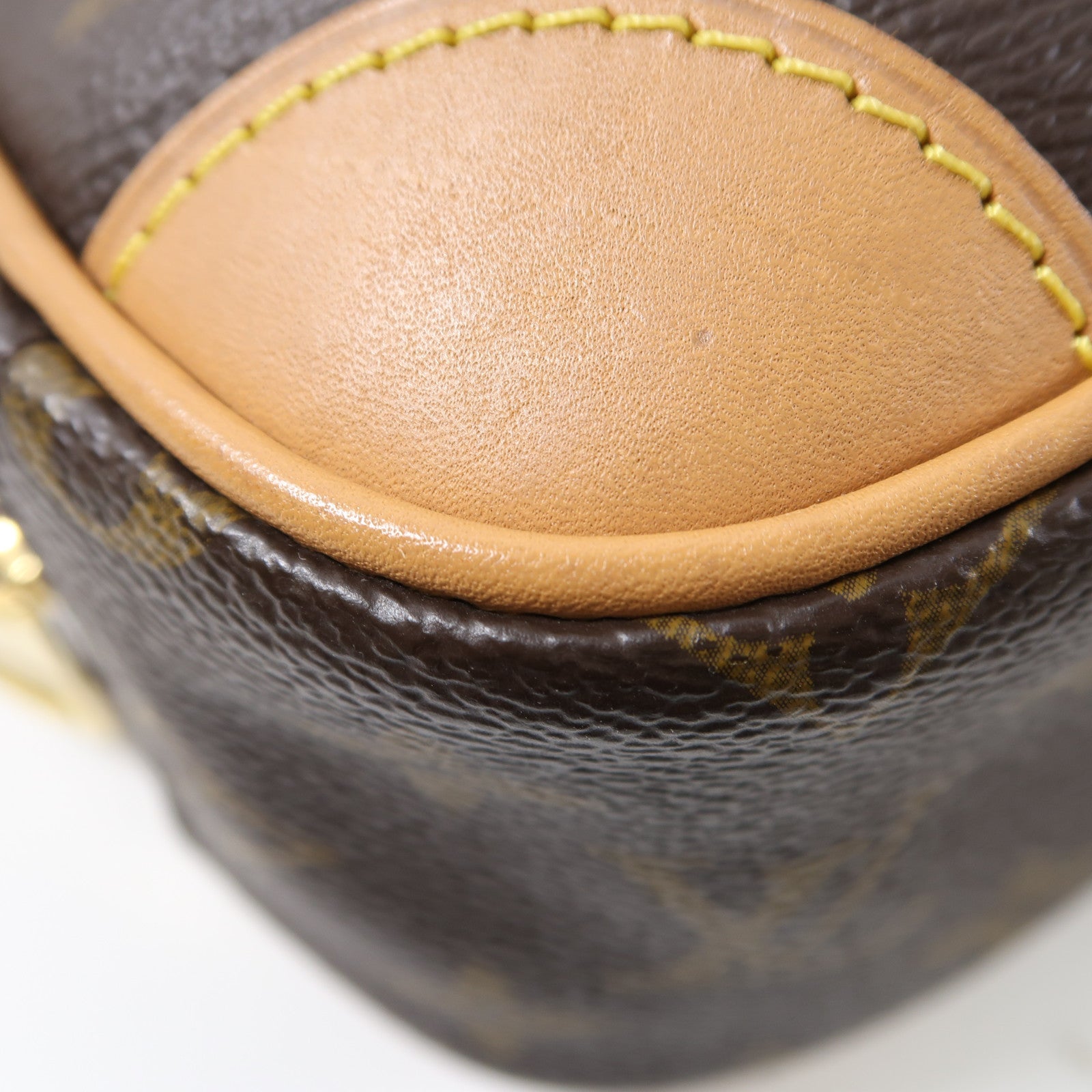LOUIS VUITTON Monogram Deauville Mini金扣肩背袋啡色