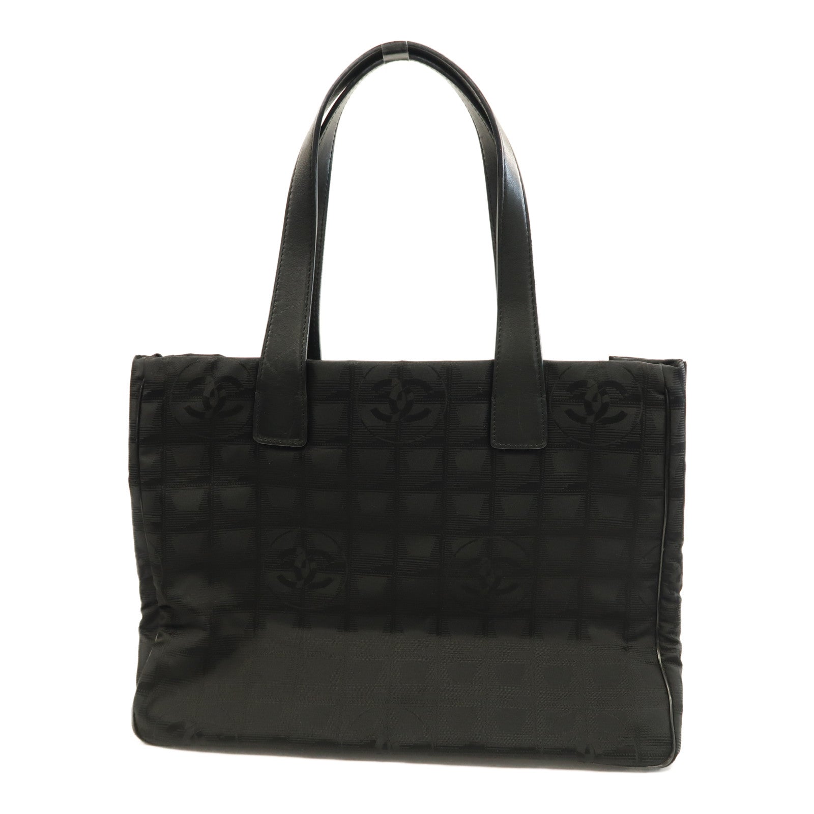 CHANEL 帆布Hand Bag金扣手挽袋黑色