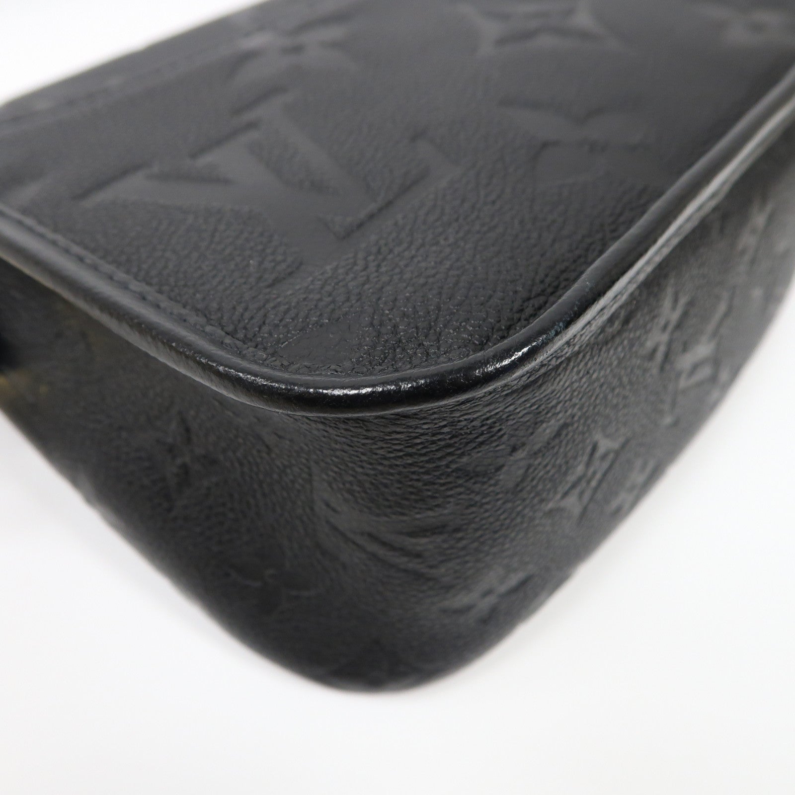 LOUIS VUITTON Monogram Empreinte Diane金扣手挽肩背兩用袋黑色