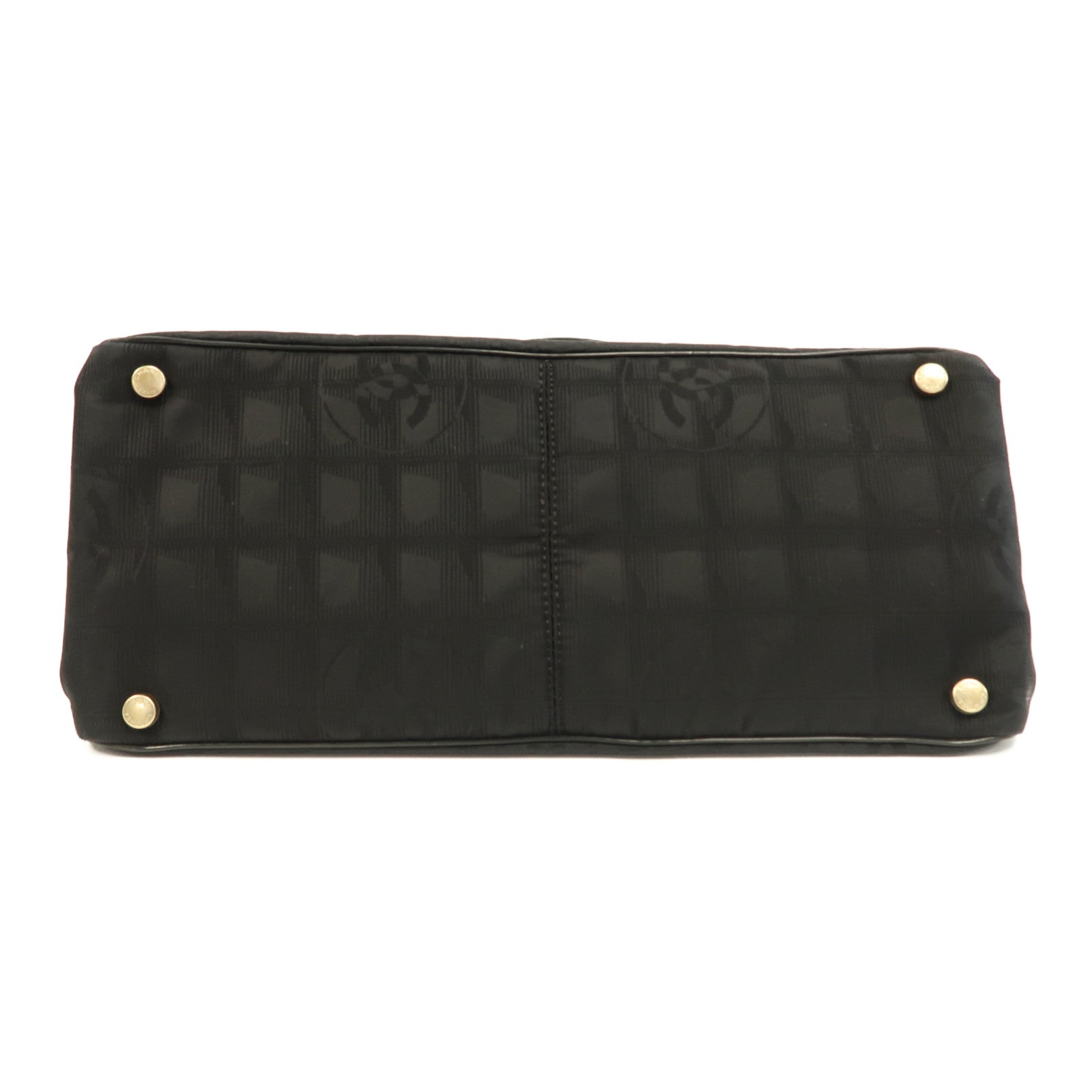 CHANEL 帆布Hand Bag金扣手挽袋黑色