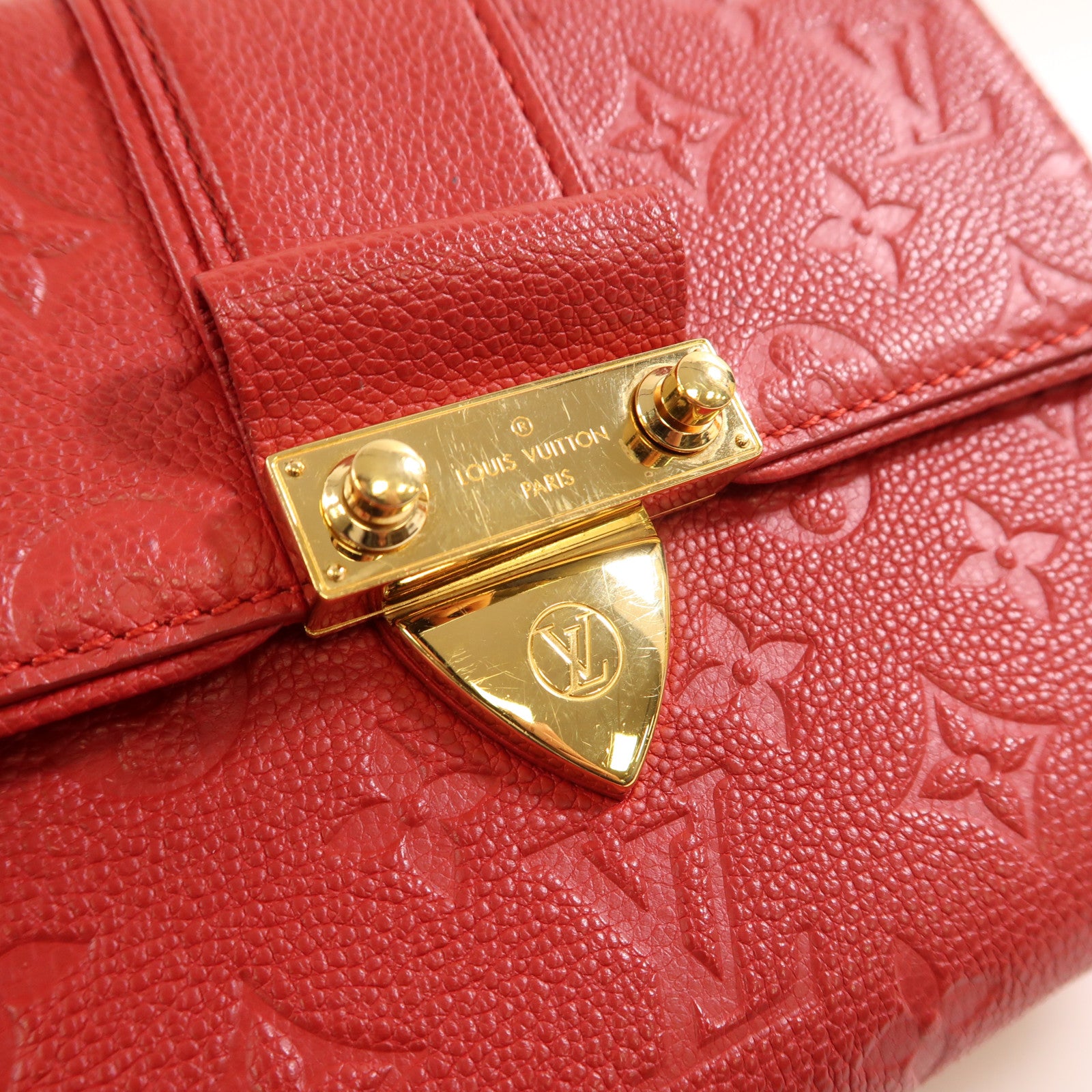 LOUIS VUITTON Monogram Empreinte Saint Sulpice PM金扣肩背袋