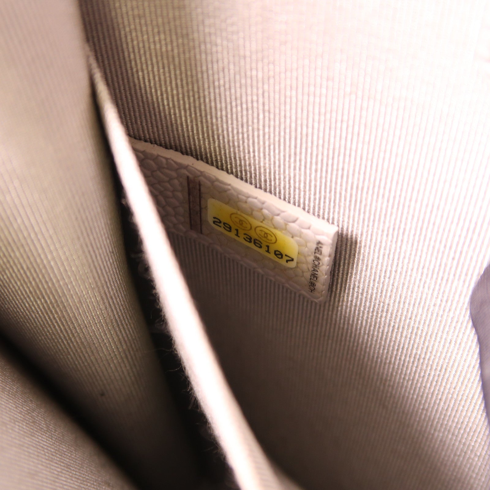 CHANEL CC GHW Boy Chain Shoulder Bag Calfskin Leather Grey