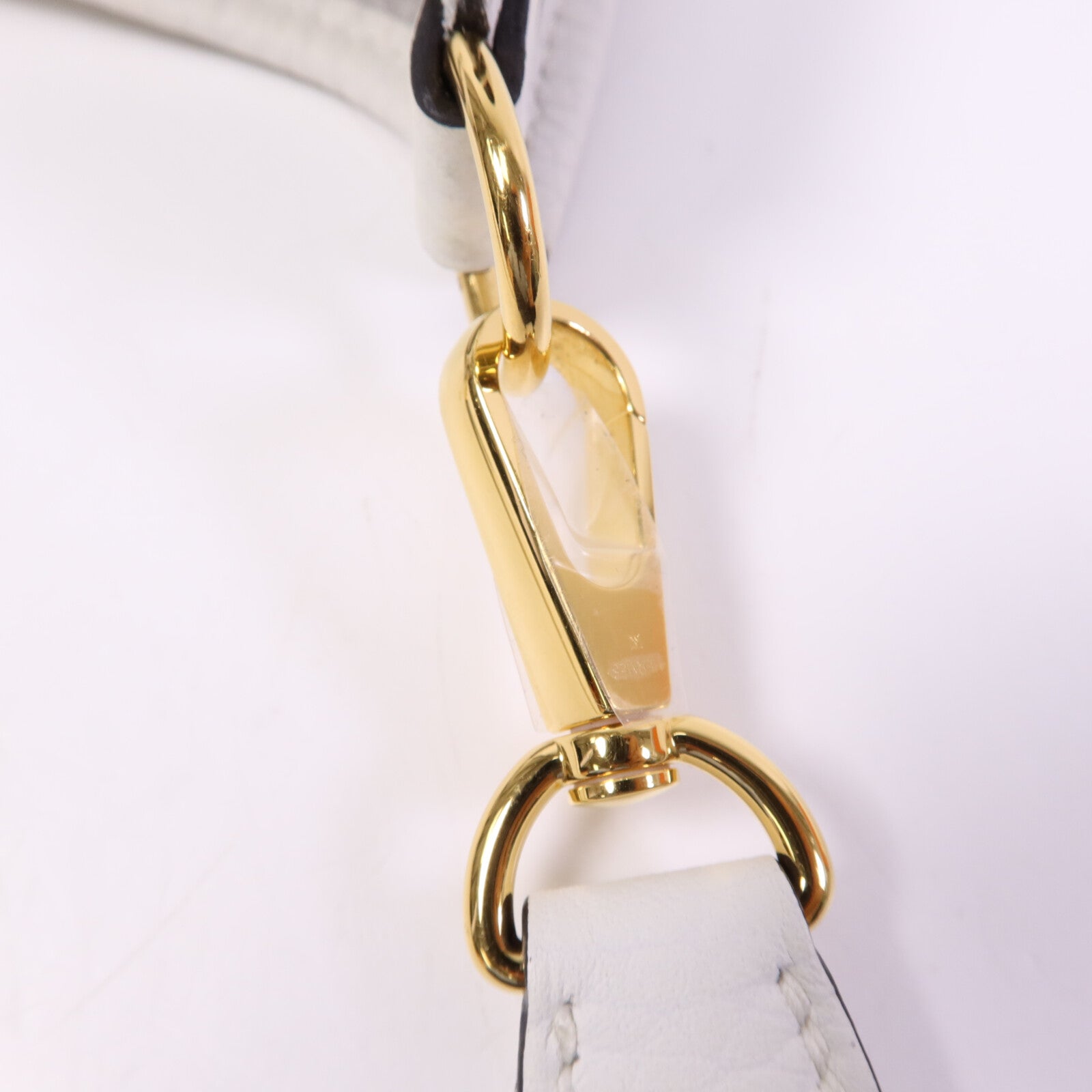 HERMES Clemence皮革Evelyne TPM金扣肩背袋New White