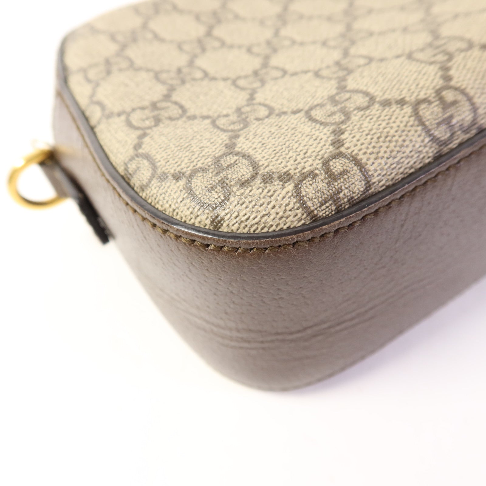 GUCCI 塗層帆布GG Supreme Messenger金扣肩背袋